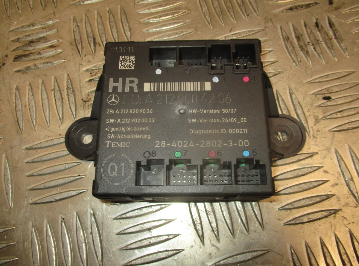 Mercedes-Benz A (W169) Door control unit rear right MERCEDES-BENZ E-CLASS (W212) (2009-2016) Door c...