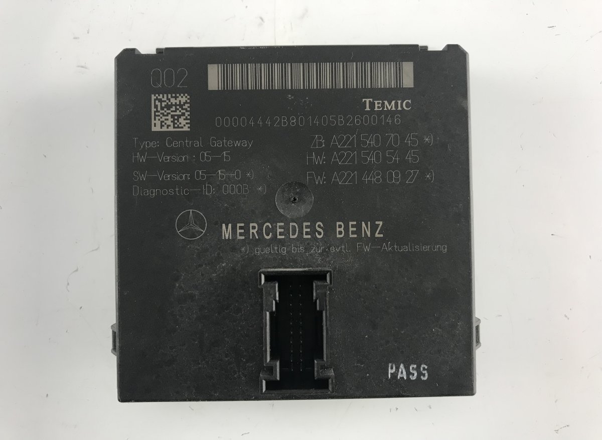 Mercedes-Benz A (W169) Central gateway module MERCEDES-BENZ S-CLASS (W221) (2005-2013) Centra...