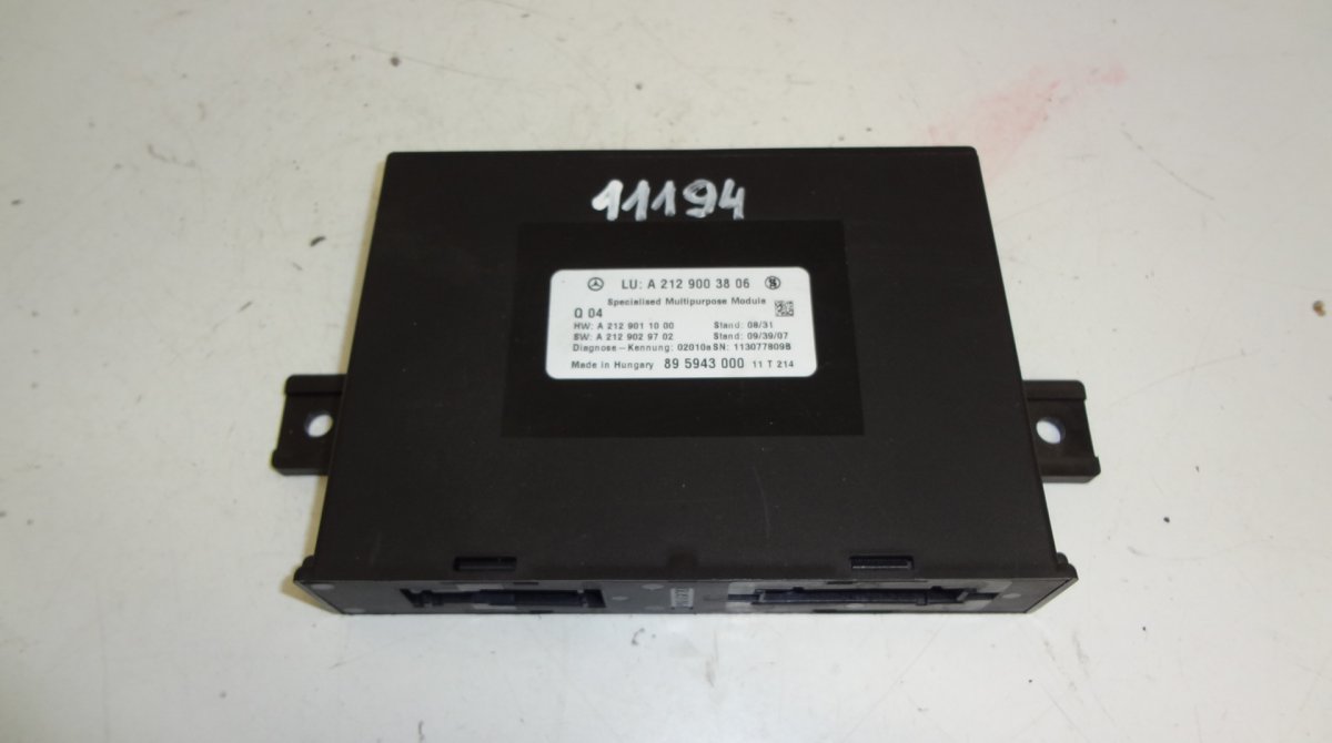 Mercedes-Benz A (W169) Control units, other MERCEDES-BENZ E-CLASS (W212) (2009-2016) Contro...