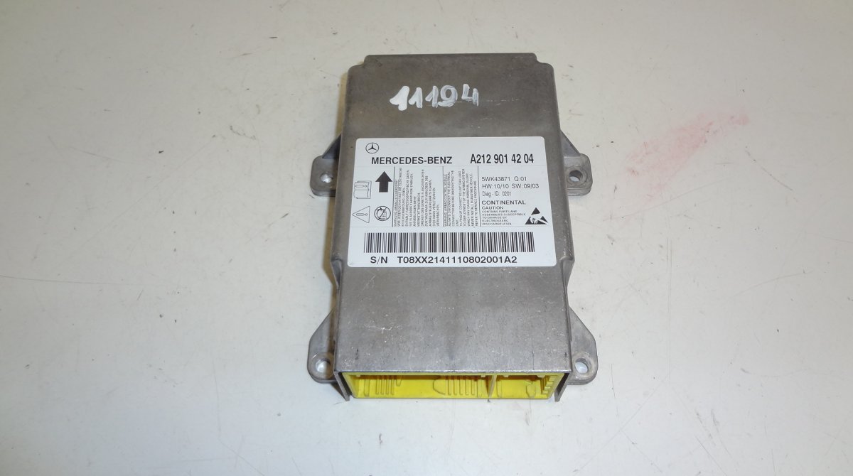 Mercedes-Benz A (W169) Airbag Control Unit MERCEDES-BENZ E-CLASS (W212) (2009-2016) Airbag...