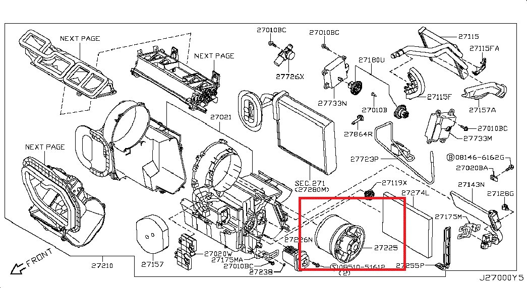 Nissan X-Trail Heater Blower Motor Heater blower motor — NISSAN X-TRAIL (T31) (200...