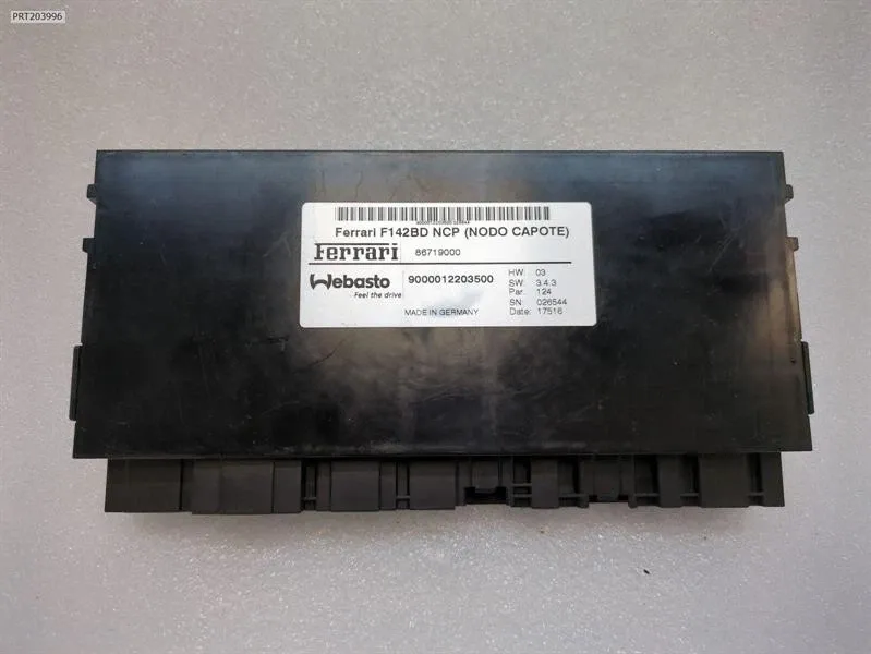 Electronic control module Brand/Model: FERRARI 488
Year: 2019
Engine: 390...