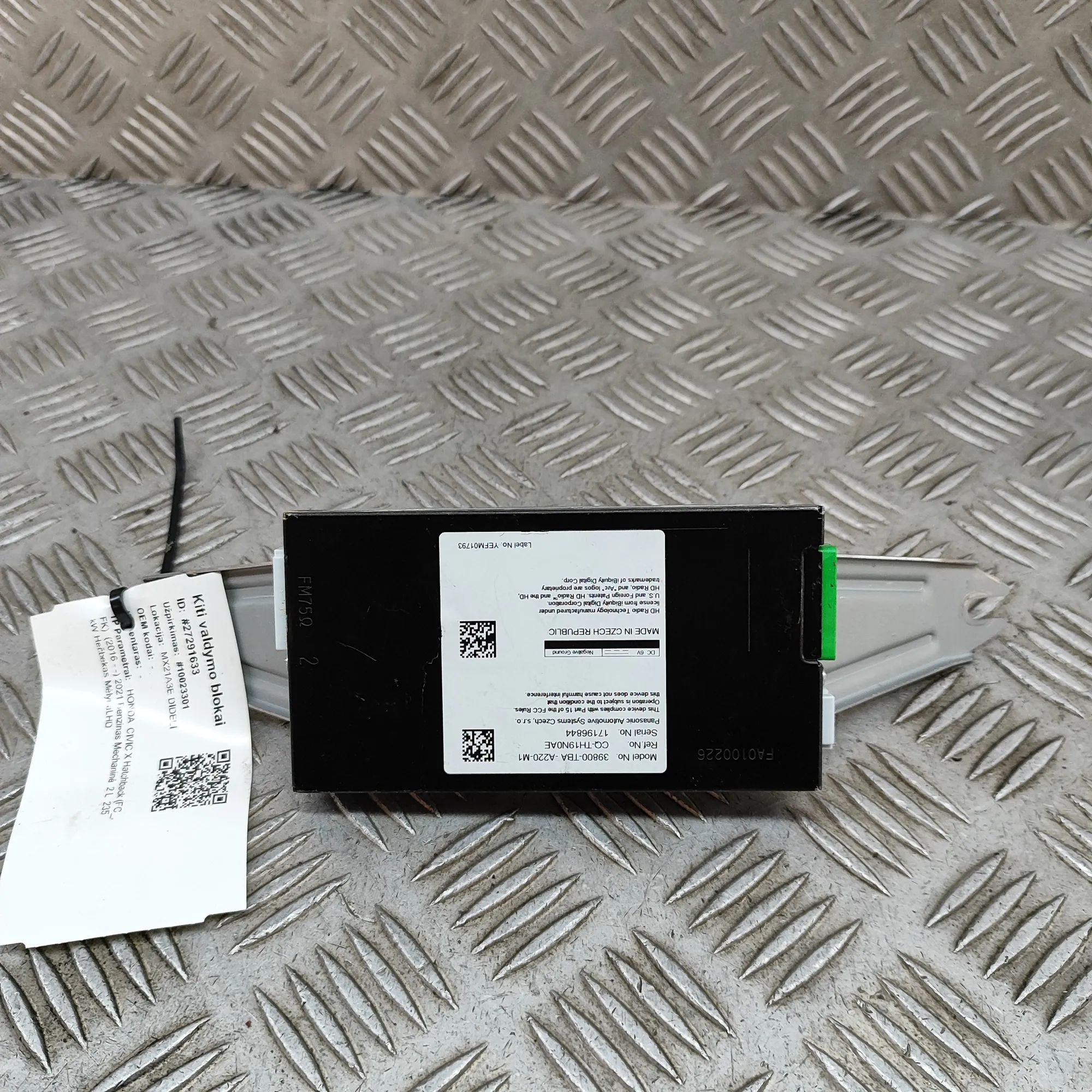 Honda Civic Other Control Units Other Control Units — HONDA CIVIC (FC, FK) (201...