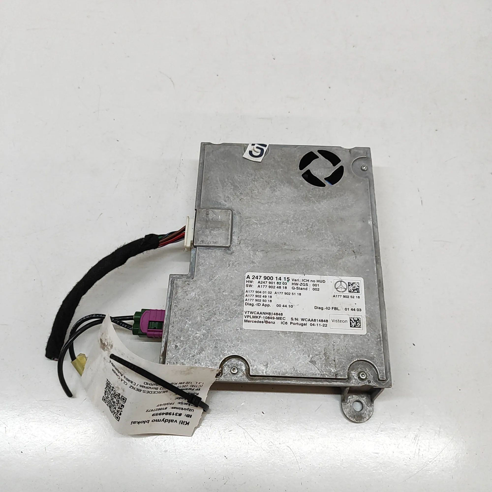 Mercedes-Benz CLA (C118) Other Control Units Other Control Units — MERCEDES BENZ CLA (Coupe ...