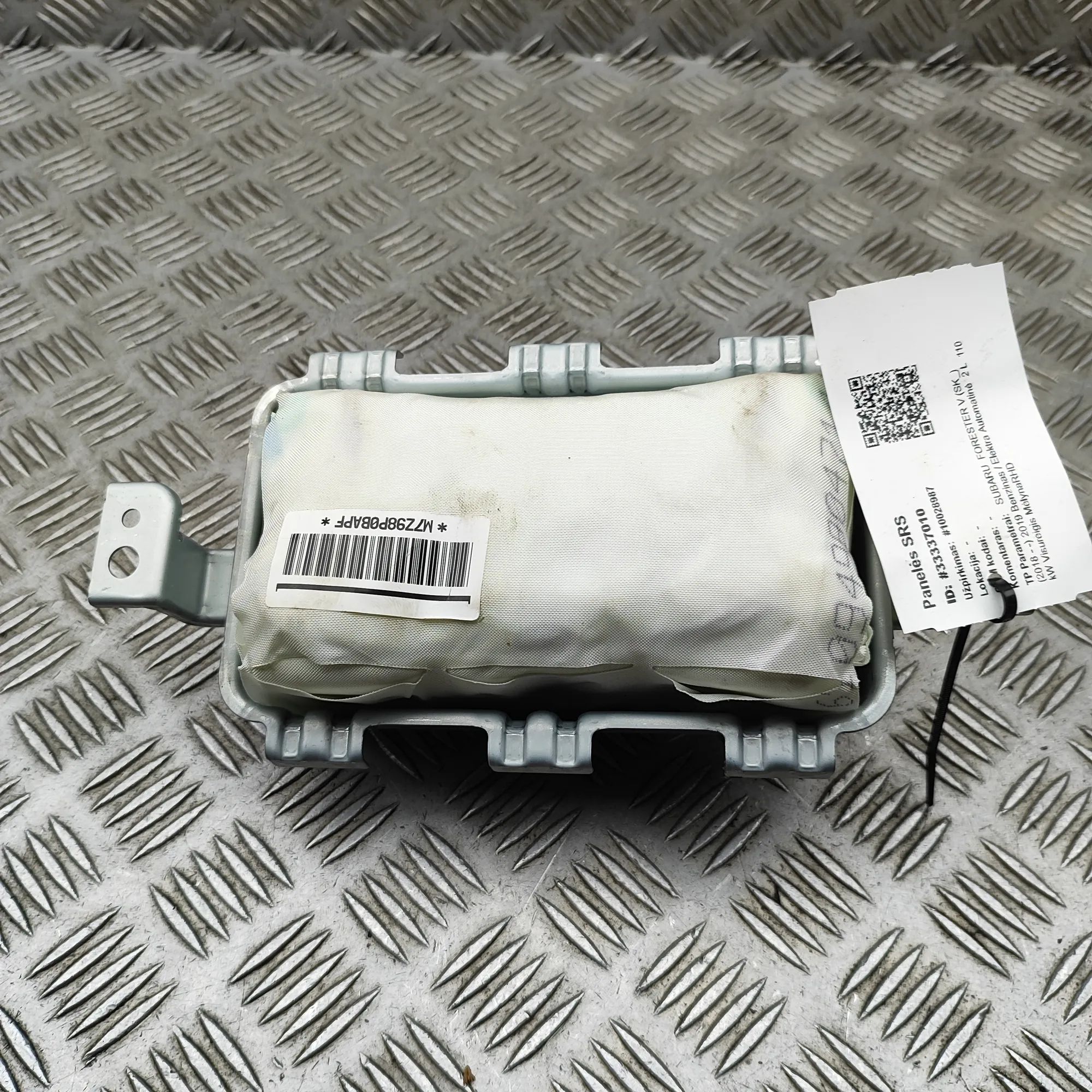 Subaru Forester Dashboard Safety Bag SRS Dashboard Safety Bag SRS — SUBARU FORESTER (SK)...