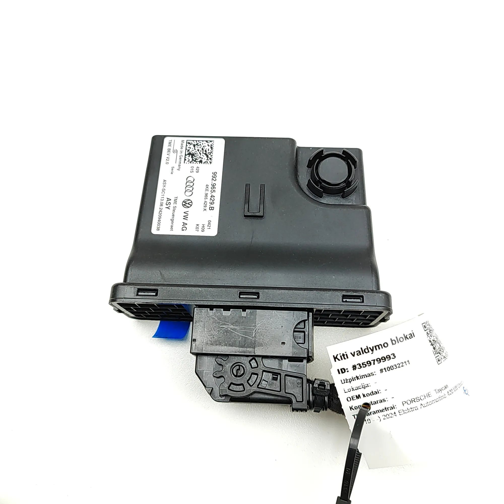 Porsche Taycan Climate control unit Climate control unit — PORSCHE TAYCAN (9J) (201...