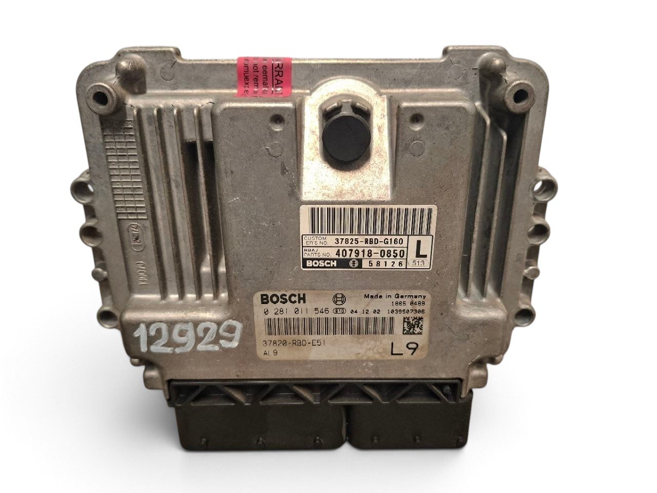 Honda Accord (USA) Engine control unit (ECU) Engine control unit (ECU) — HONDA ACCORD VII (C...
