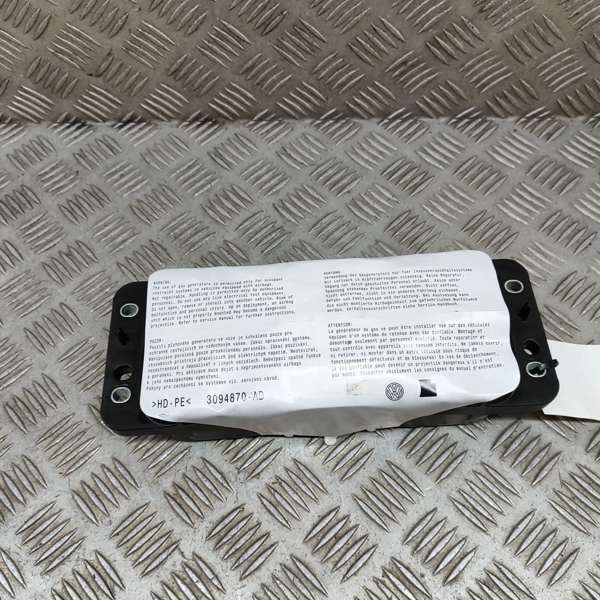 Skoda Karoq Dashboard Safety Bag SRS Dashboard Safety Bag SRS — SKODA KAROQ (NU7) (2...