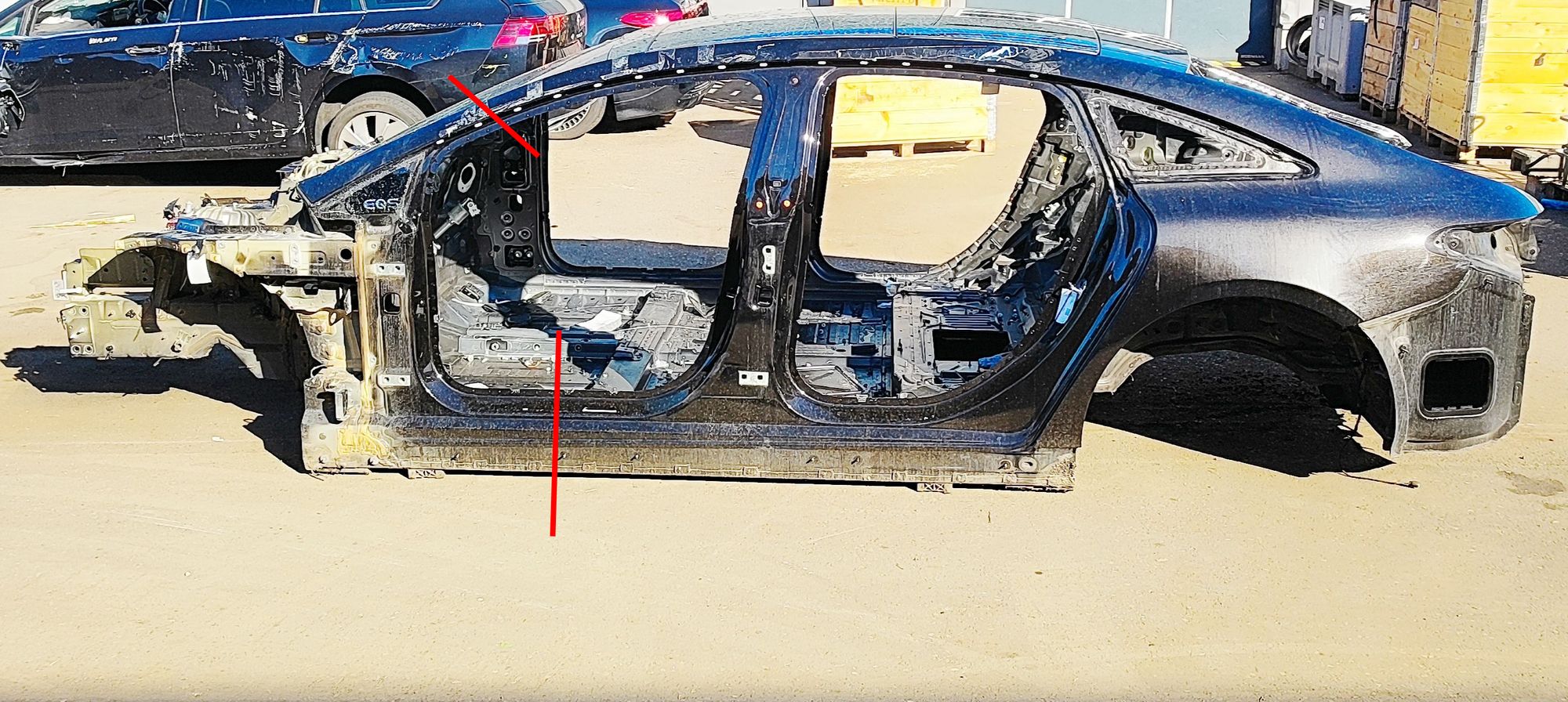 Mercedes-Benz EQS (V297 / X296) Front Left Quarter Panel Front left quarter panel — MERCEDES BENZ EQS (V...