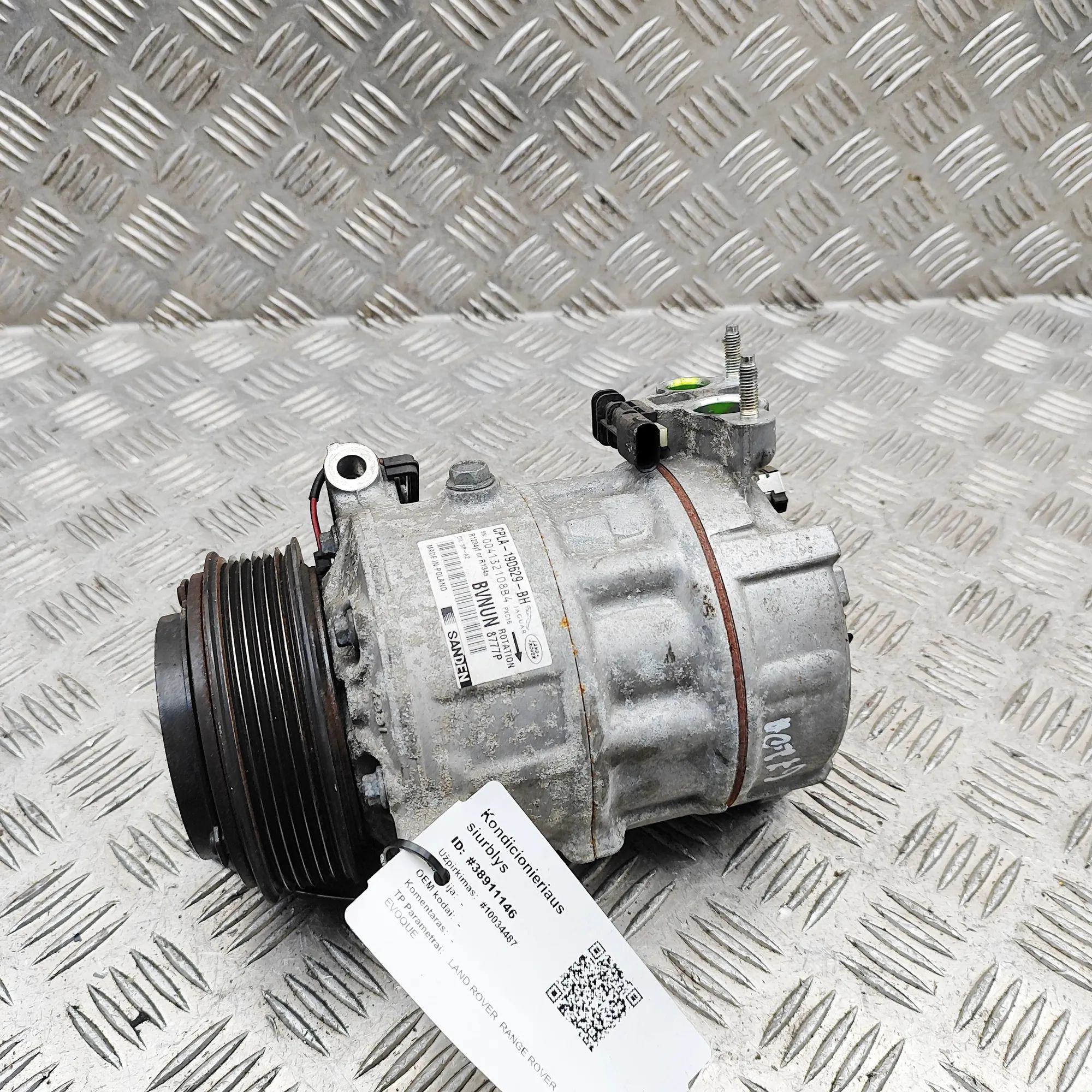 Land Rover Range Rover Evoque Air-conditioning compressor Air-conditioning compressor — LAND ROVER EVOQUE...