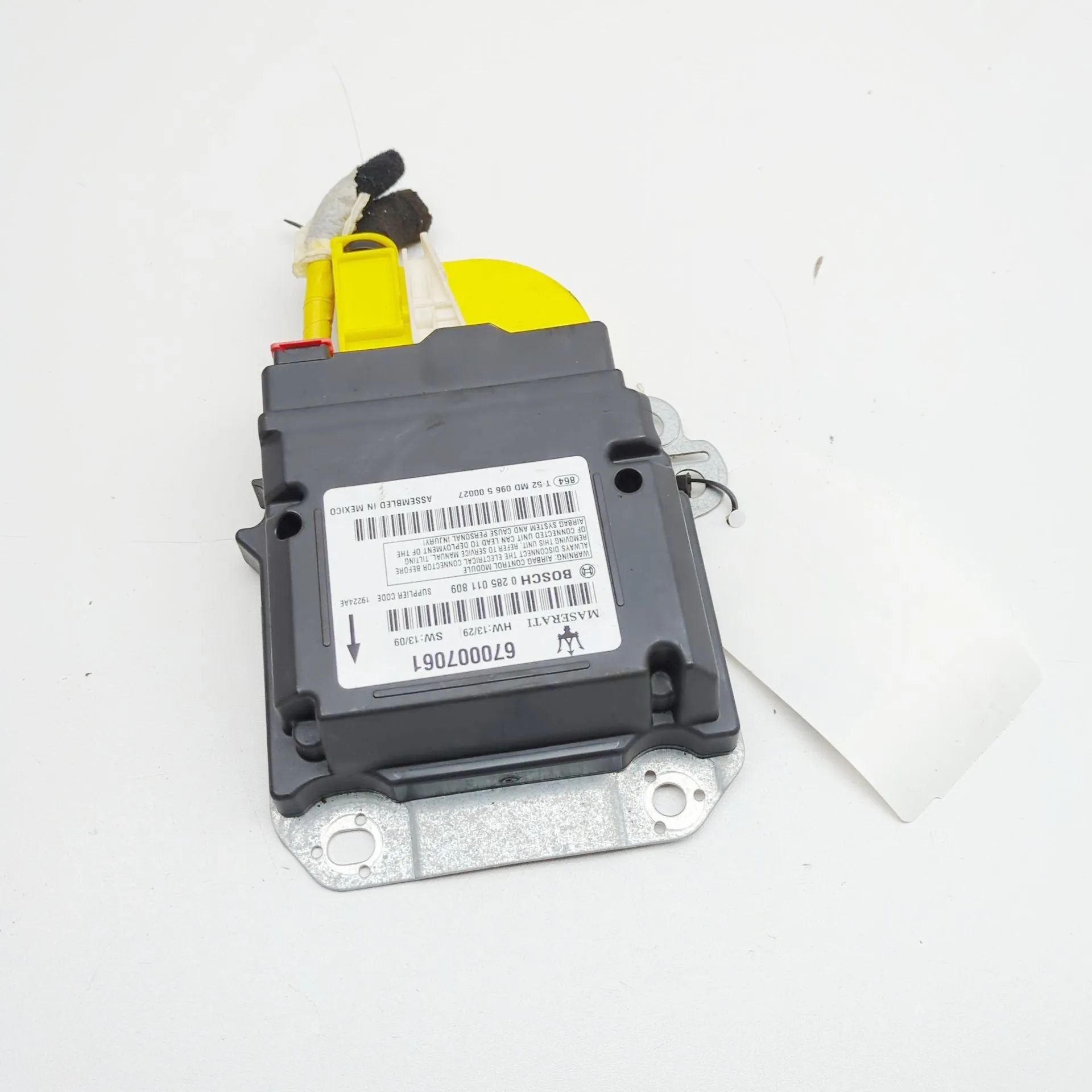 Maserati Ghibli SRS Control Unit SRS Control Unit — MASERATI GHIBLI (M157) (2013...