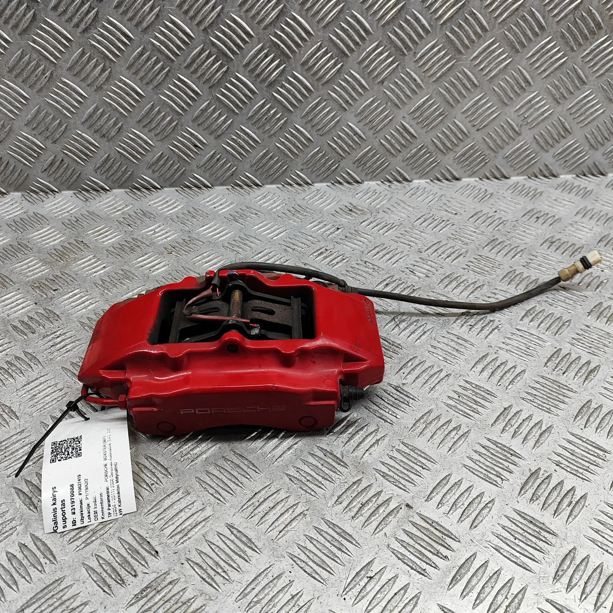 Porsche Boxster (987) Brake caliper — rear left Brake caliper — rear left — PORSCHE BOXSTER (98...