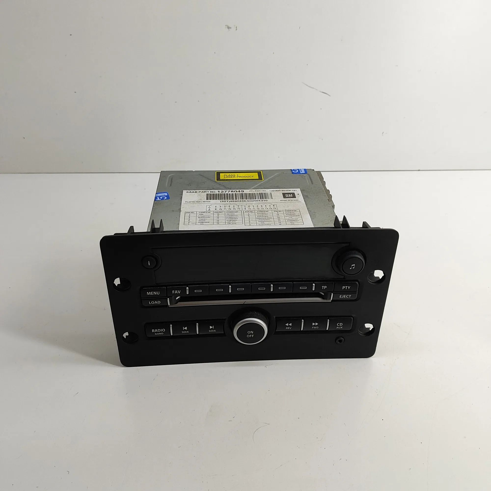 Saab 9-5 Radio/CD head unit Radio/CD head unit — SAAB 9-5 YS3E (1997-2009) ...