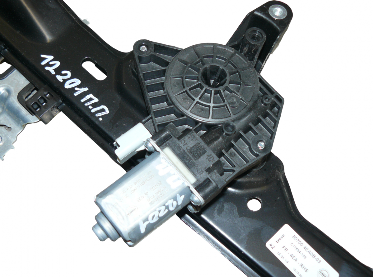 Nissan Qashqai (J11) Complete window regulator — front right Complete window regulator — front right — NISSA...
