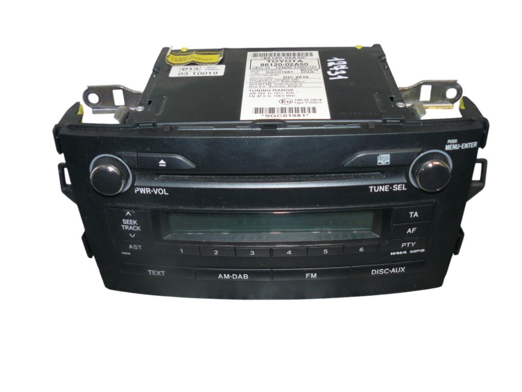 Toyota Auris Radio Radio — TOYOTA AURIS (_E15_) (2006-2012) — 8612...
