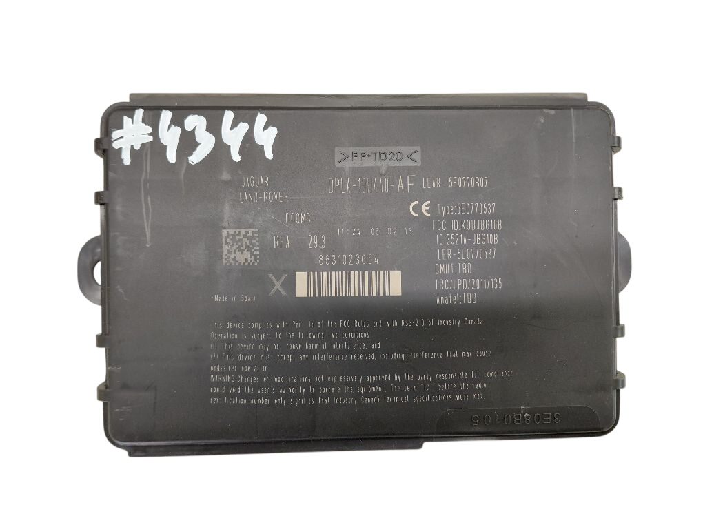 Jaguar XF KEYLESS GO control unit KEYLESS GO control unit — JAGUAR XF (X250, CC9)...