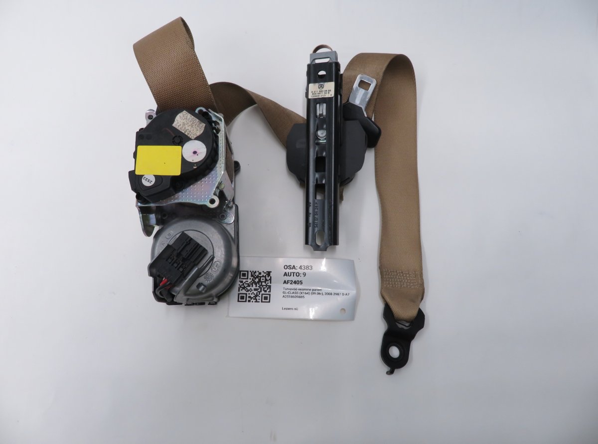 Mercedes-Benz A (W169) Seat belt — front right Seat belt — front right — MERCEDES-BENZ GL-CLAS...