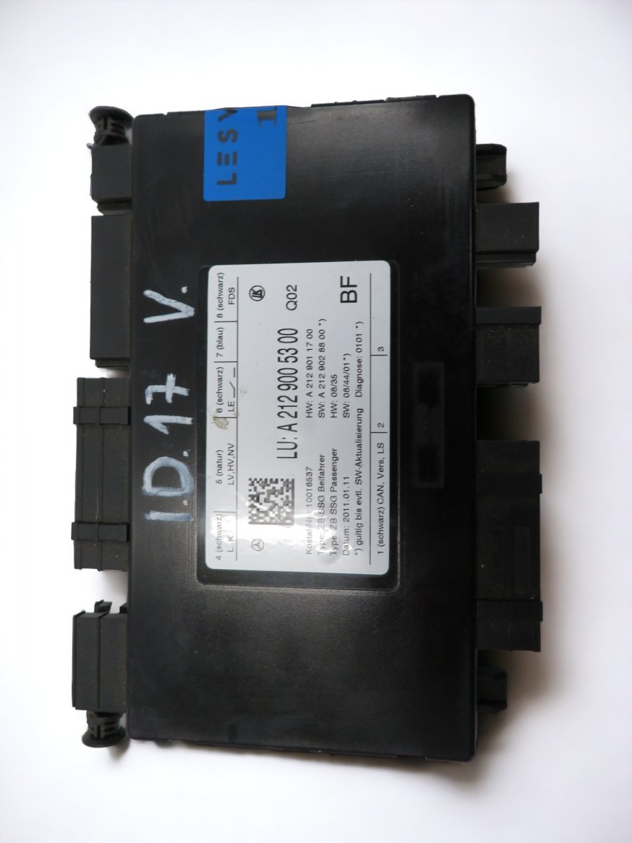 Mercedes-Benz A (W169) Seat control unit Seat control unit — MERCEDES-BENZ E-CLASS (W212...