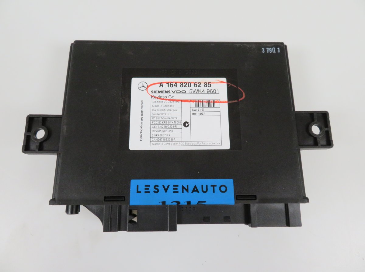 Mercedes-Benz A (W169) KEYLESS GO control unit KEYLESS GO control unit — MERCEDES-BENZ GL-CLAS...
