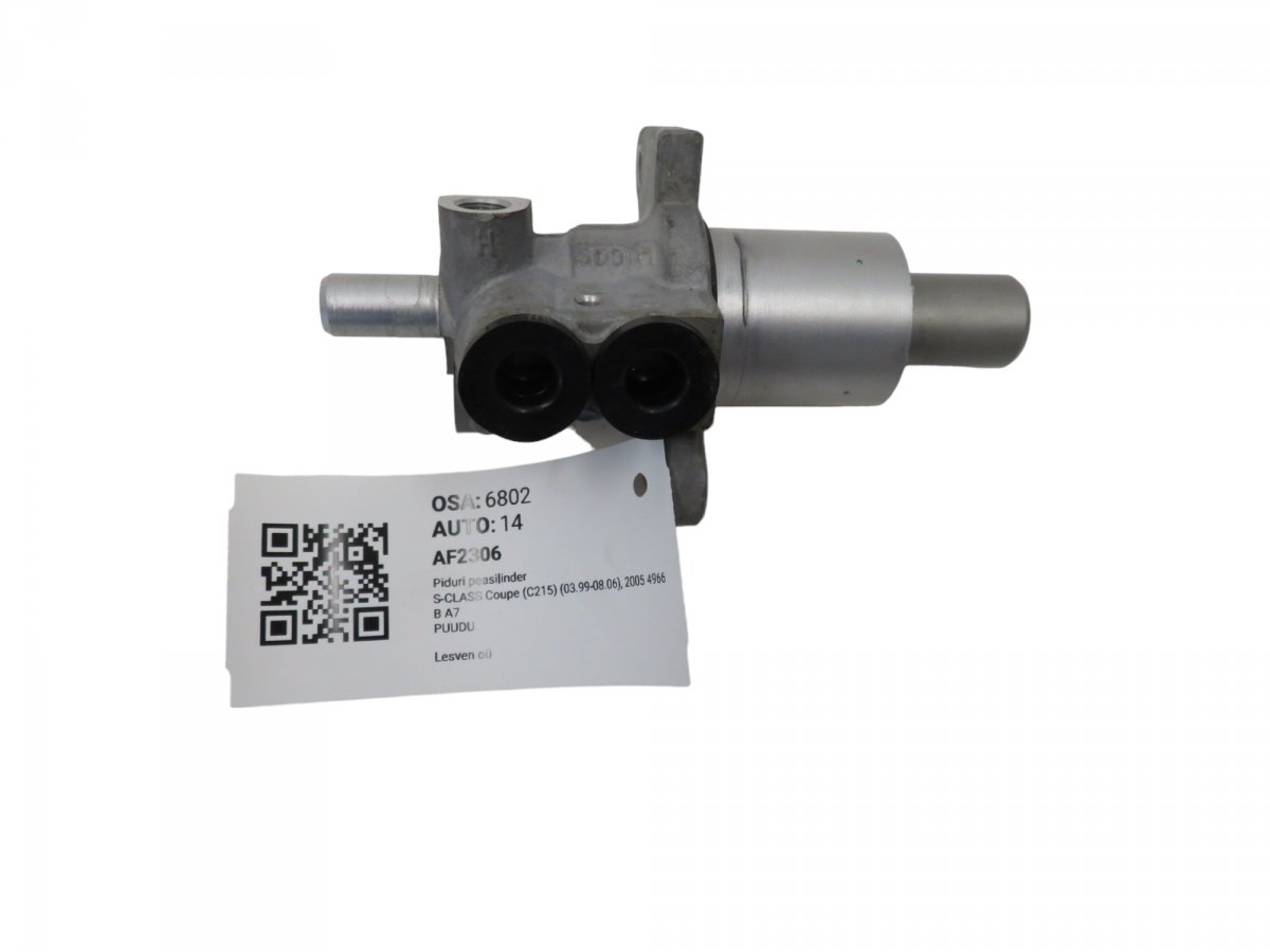 Mercedes-Benz C (W203) jarrupääsylinteri Brake master cylinder — MERCEDES-BENZ S-CLASS C...