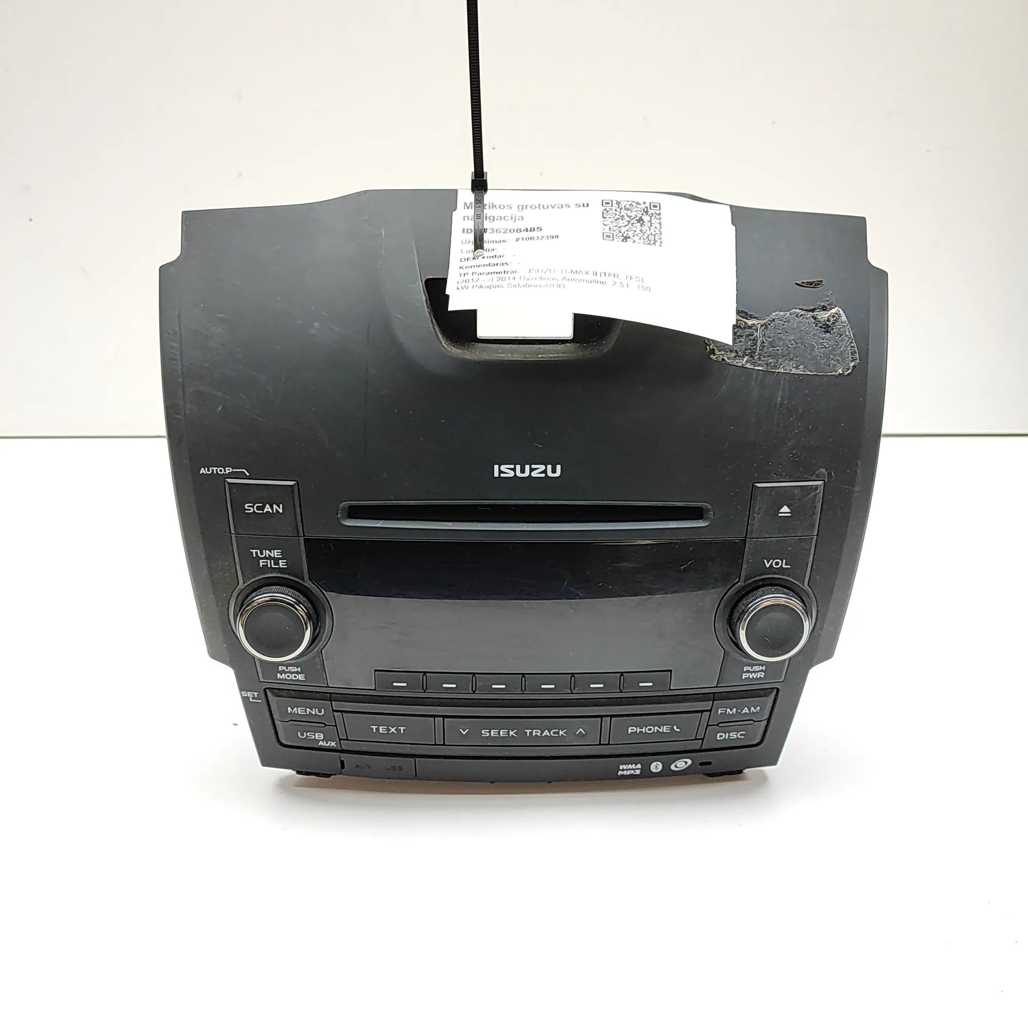 Isuzu D-Max Radio/CD head unit Radio/CD head unit — ISUZU D-MAX (II TFR, TFS) ...