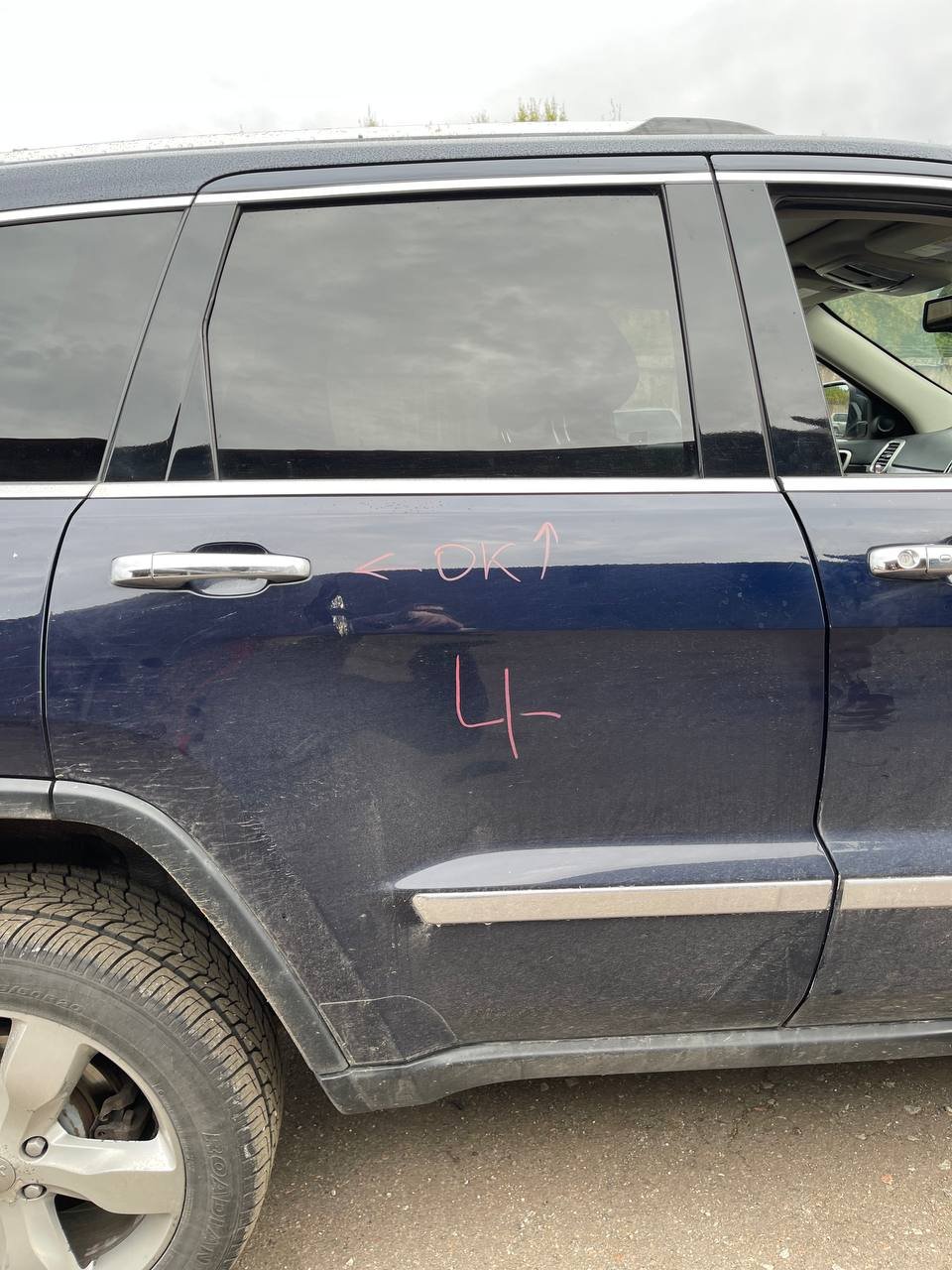 Jeep Grand Cherokee (WK) Door — rear right Door — rear right — JEEP GRAND CHEROKEE IV (WK,...