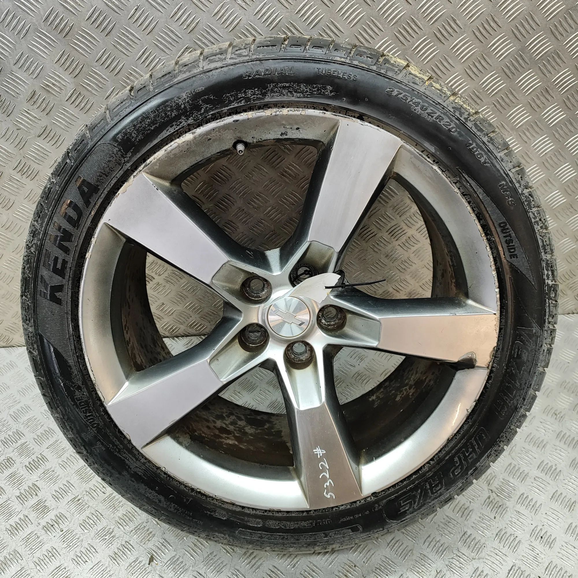 Chevrolet Camaro Alloy Wheel Alloy wheel — CHEVROLET CAMARO (2009-2015) — 92...