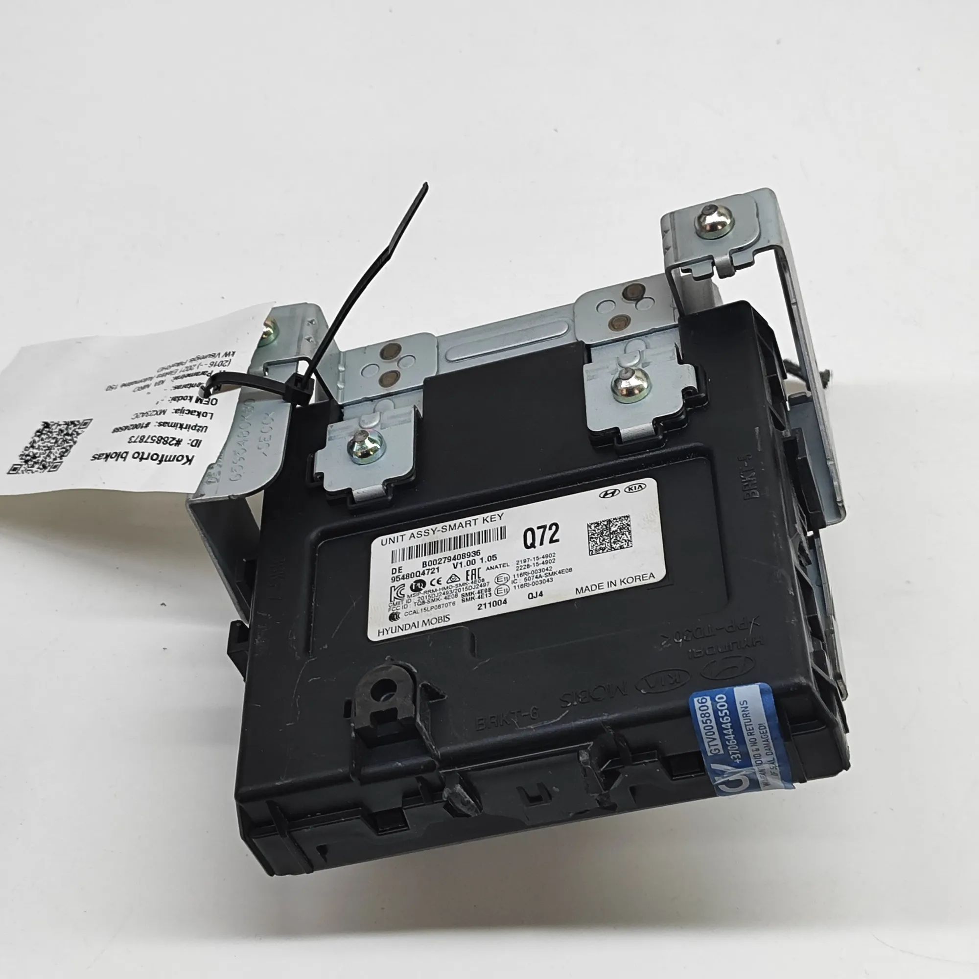 Kia Niro Comfort Control Unit Comfort Control Unit — KIA NIRO (2016-...) — 95...