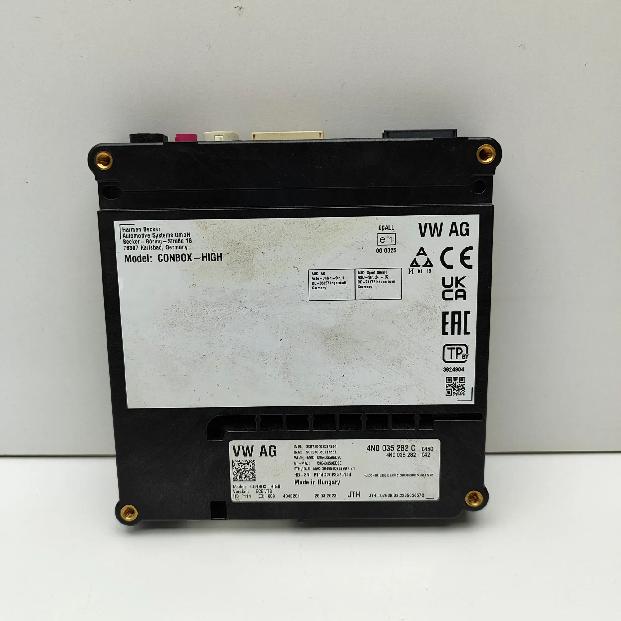 Porsche Cayenne Phone control unit Phone Control Unit — PORSCHE CAYENNE (9Y0/9Y3) ...