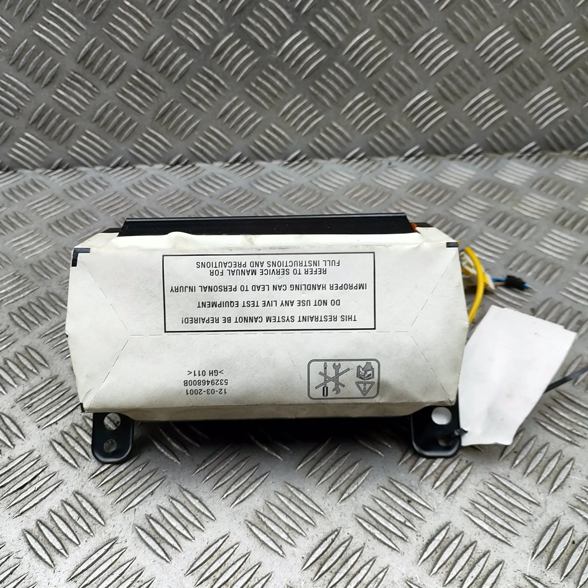 Mini One, Cooper (R50 / R52 / R53) Dashboard Safety Bag SRS