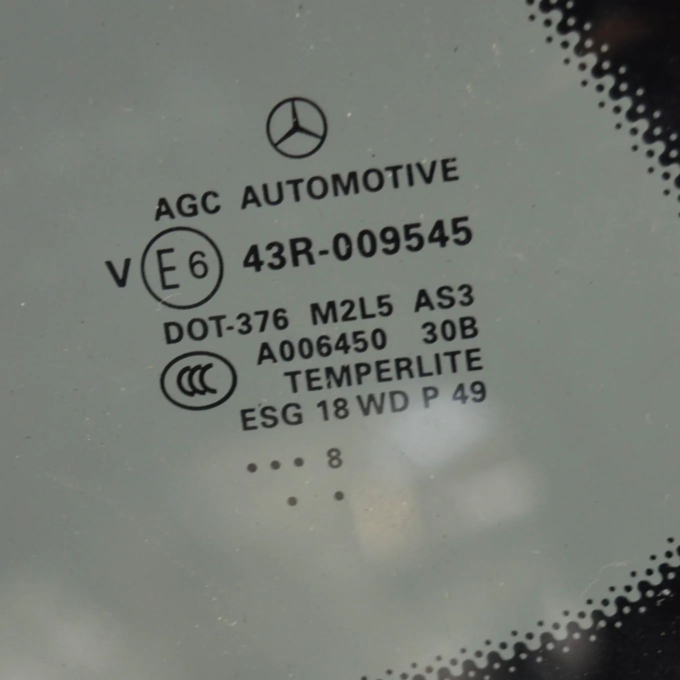 Mercedes-Benz A (W169) Rear Left Quarter Window Rear Left Quarter Window — MERCEDES BENZ GL-CLA...