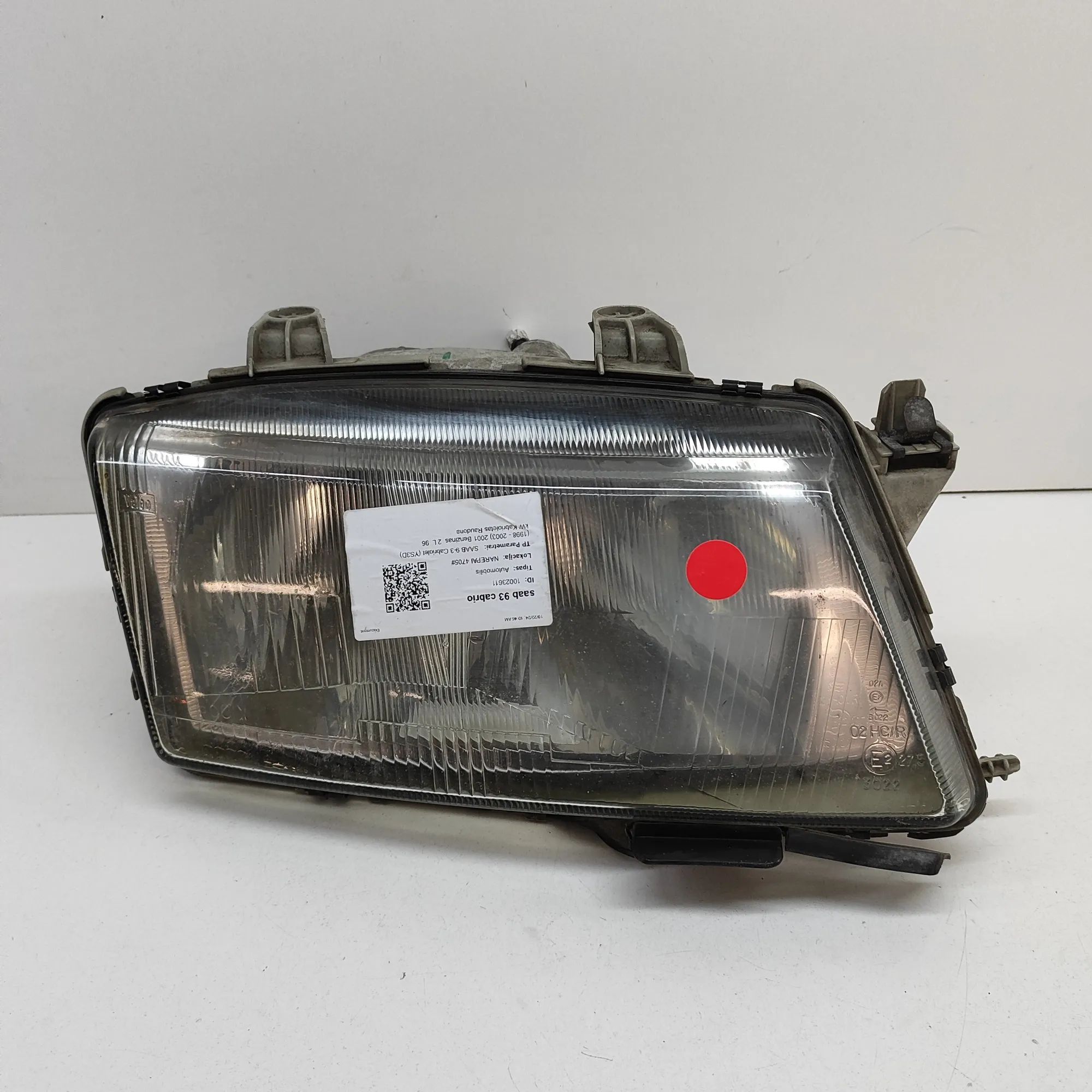 Saab 9-3 Front Right Headlight Front Right Headlight — SAAB 9-3 Cabriolet YS3D...