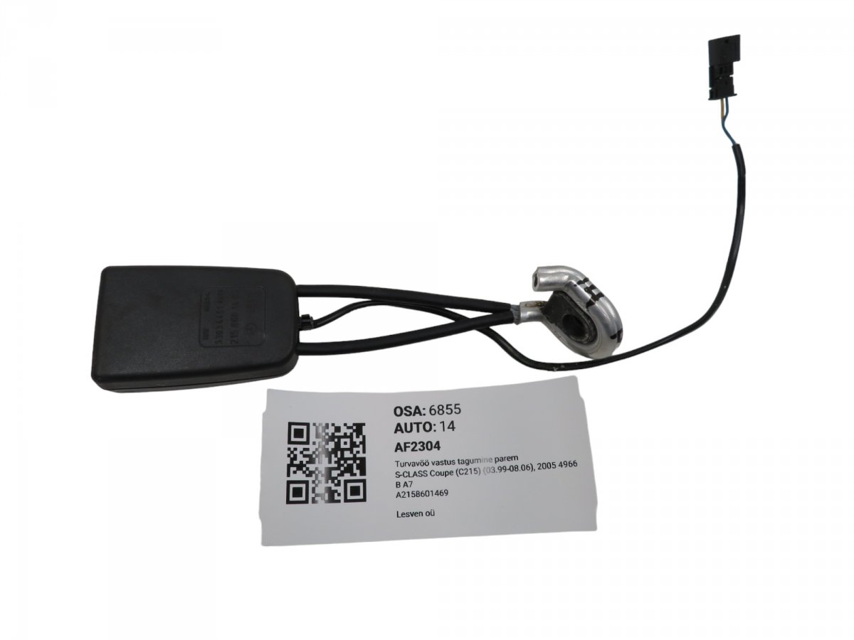 Mercedes-Benz C (W203) Seat belt buckle — rear right Seat belt buckle — rear right — MERCEDES-BENZ S...