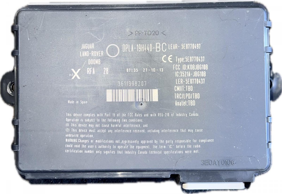 Land Rover Range Rover Sport (L494) KEYLESS GO control unit KEYLESS GO control unit — LAND ROVER RANGE ROVE...