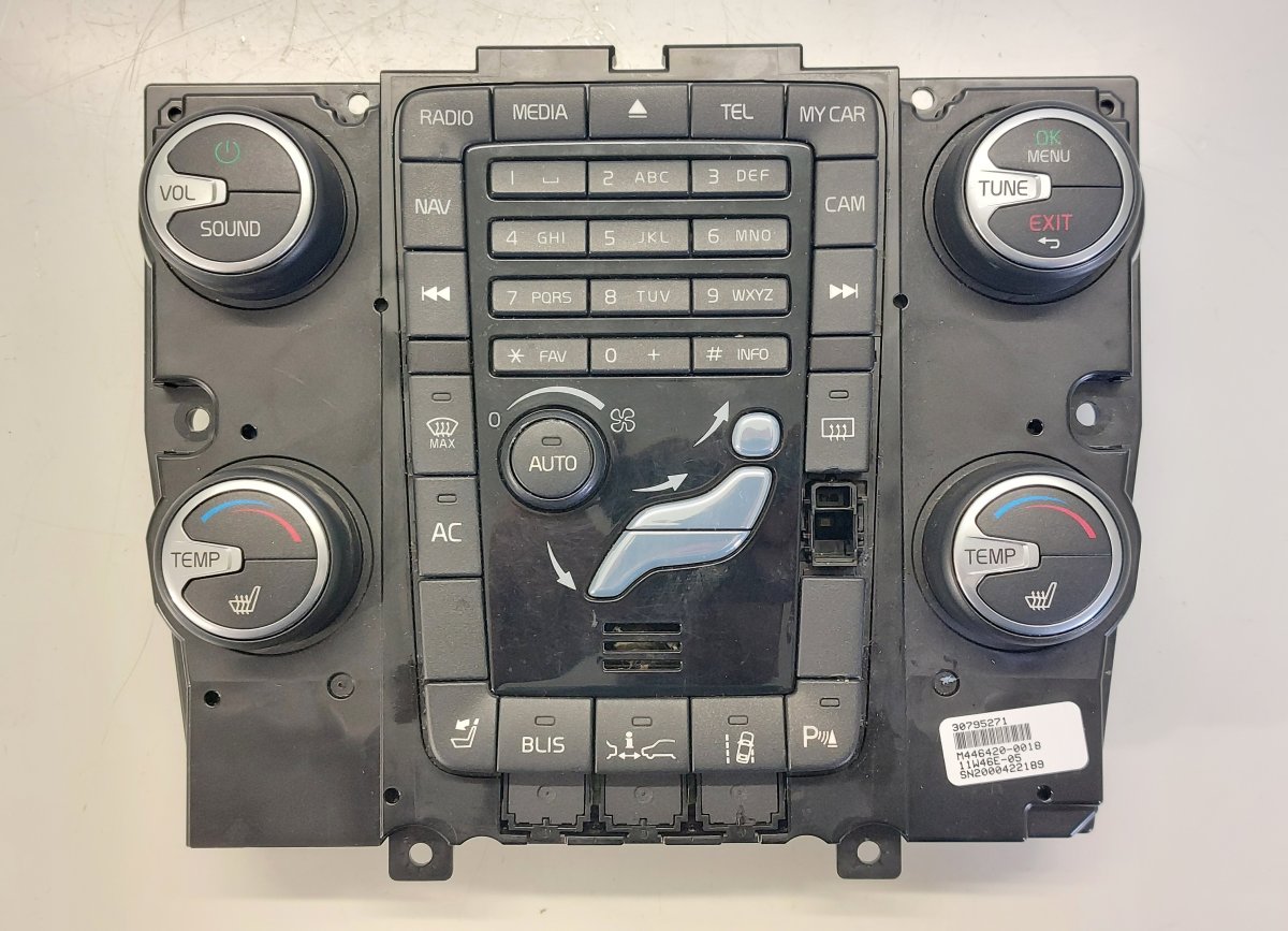 Volvo S60 Heater control panel Heater control panel — VOLVO S60 II / V60 I (20...