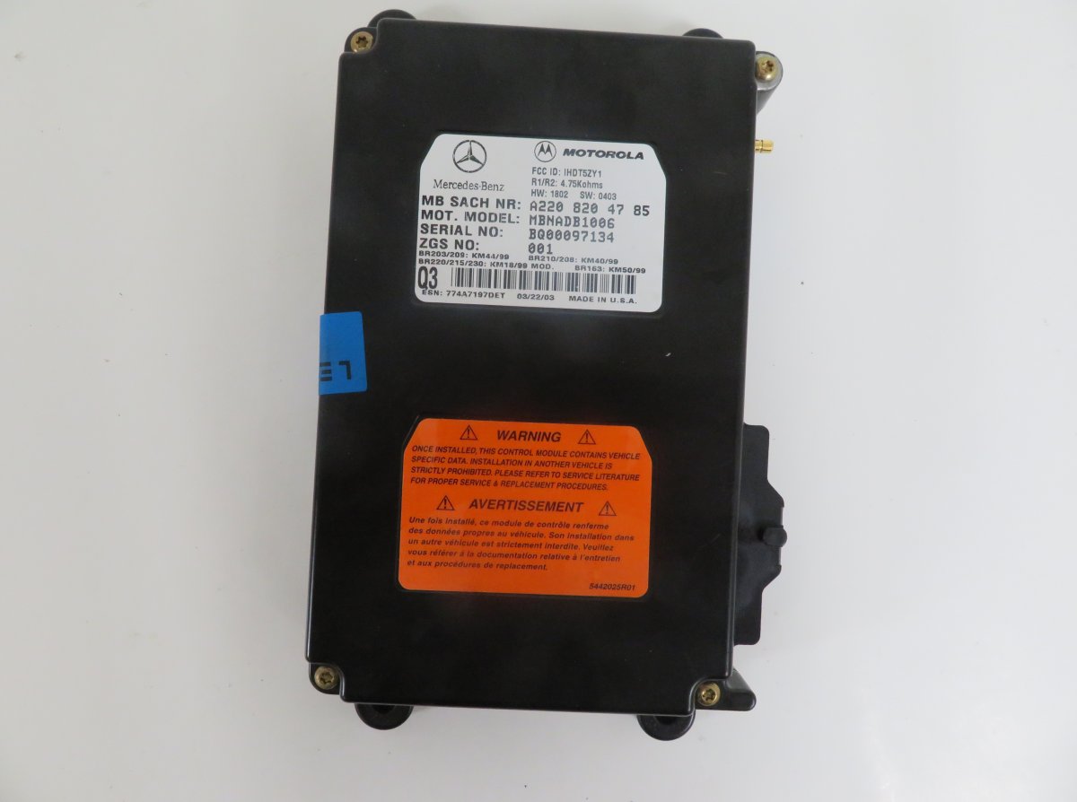 Mercedes-Benz C (W203) Telephone / Bluetooth control unit Telephone / Bluetooth control unit — MERCEDES-B...