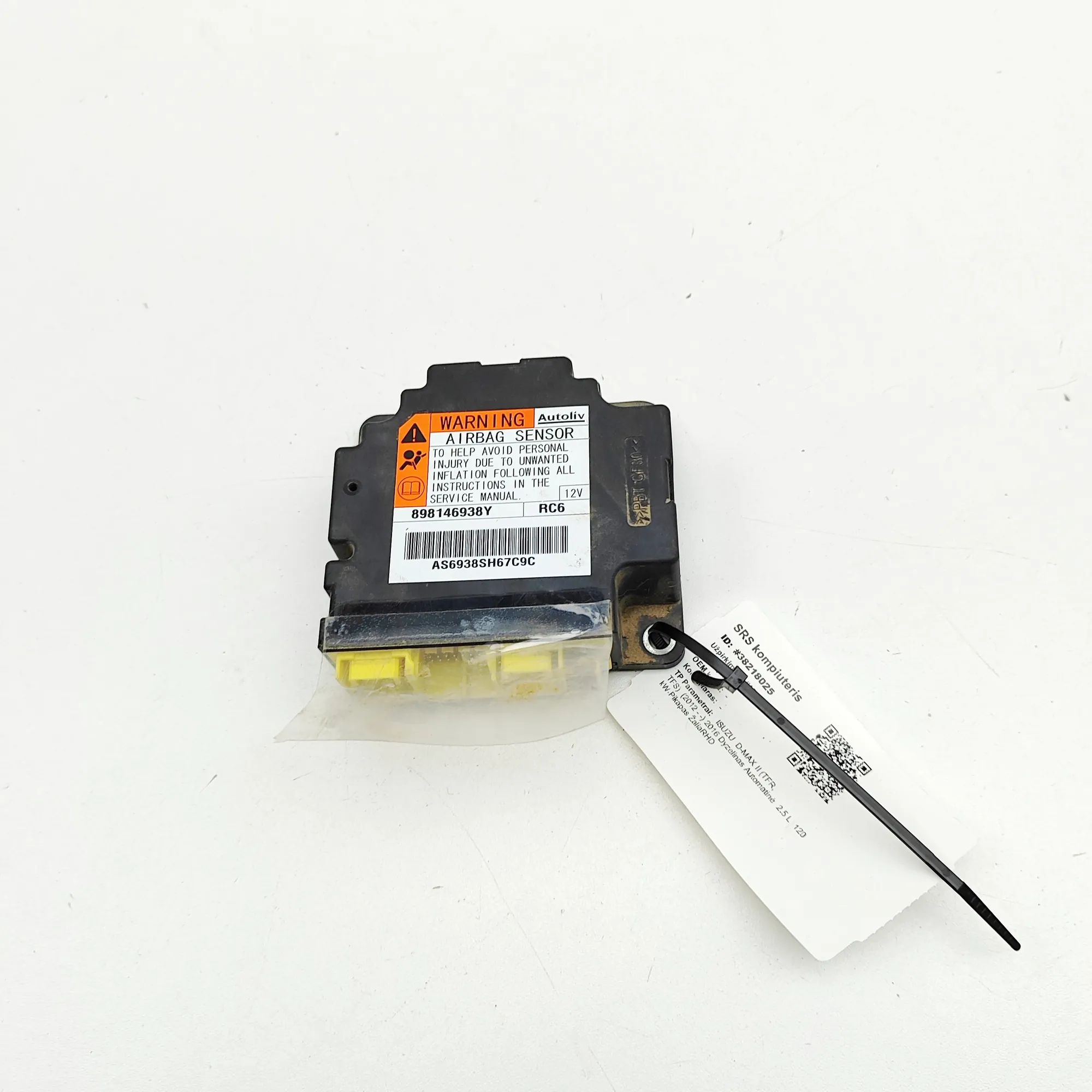 Isuzu D-Max SRS Control Unit SRS Control Unit — ISUZU D-MAX (II TFR, TFS) (2...