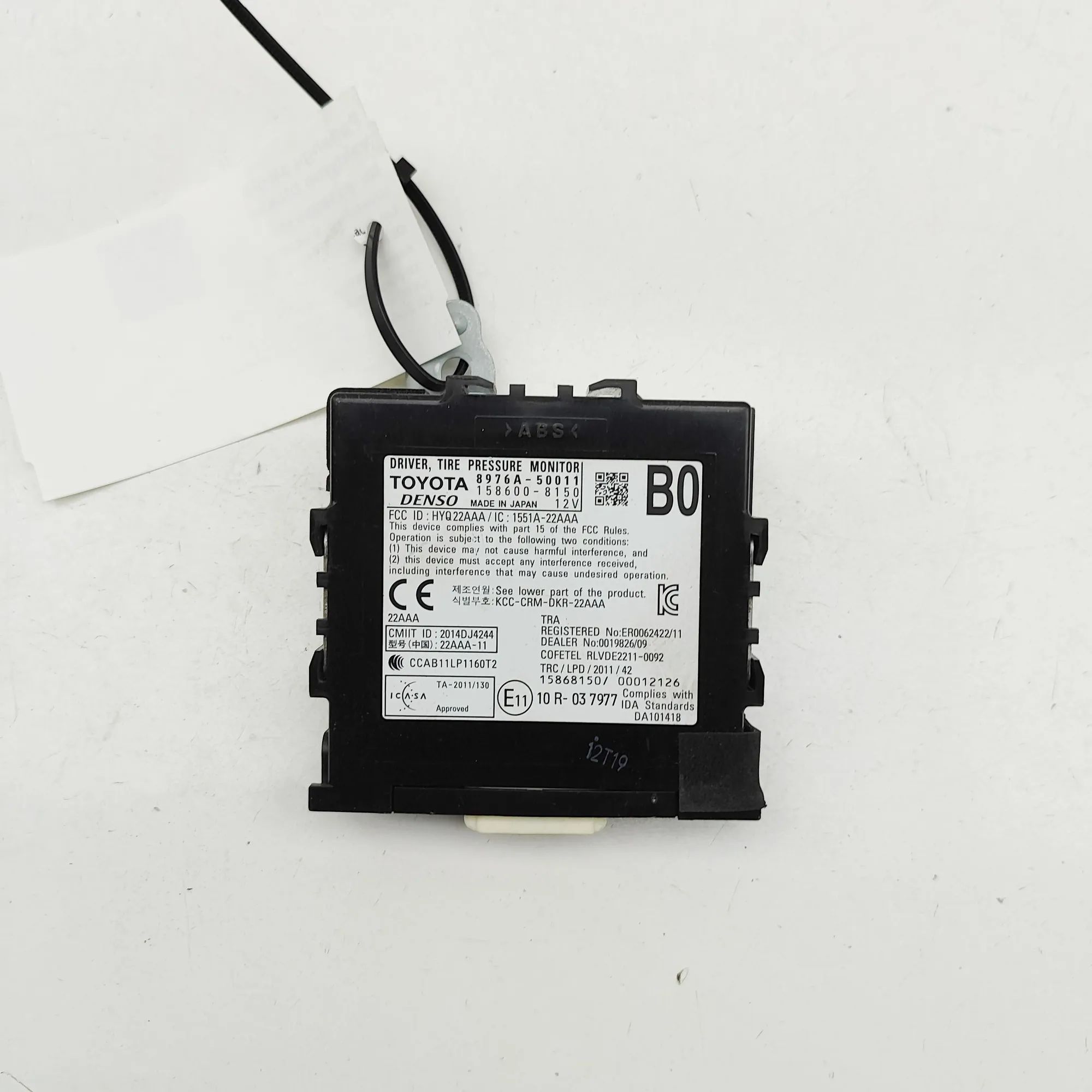 Lexus LS Tyre Pressure Control Module Tyre Pressure Control Module — LEXUS LS (_F4_) ...