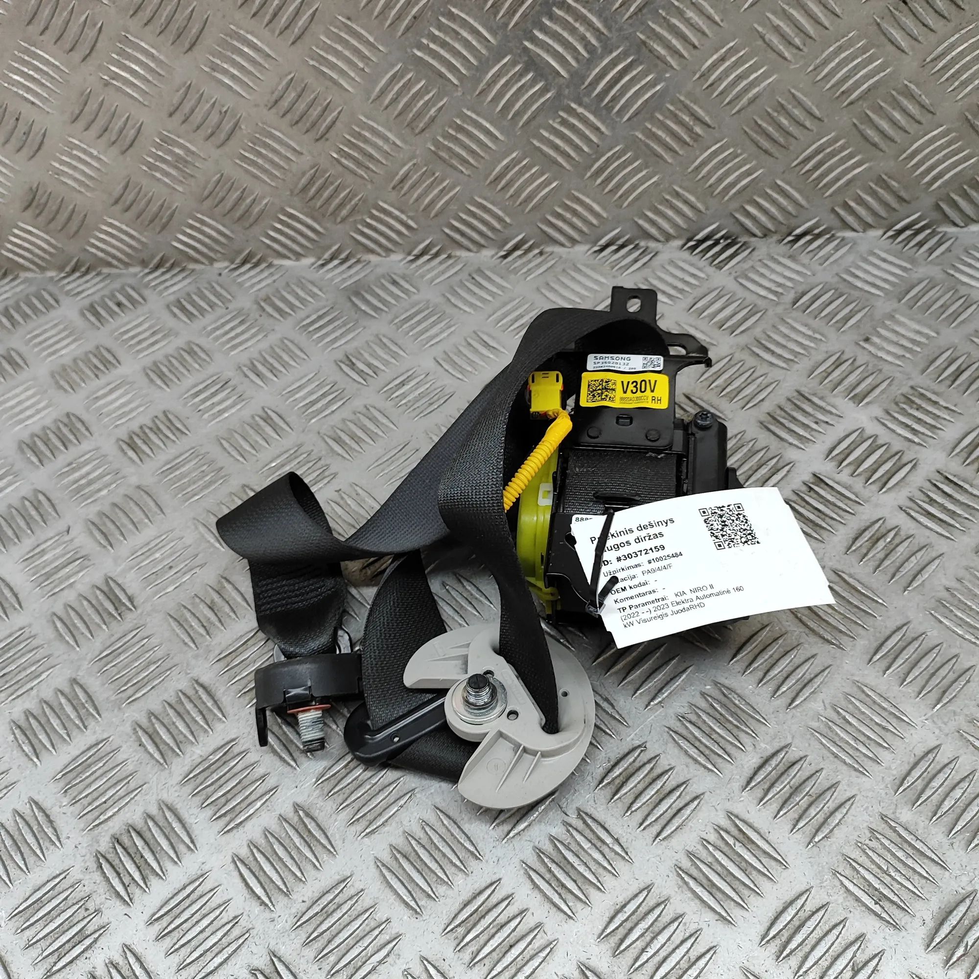 Kia Niro Front Right Seatbelt Front Right Seatbelt — KIA NIRO (II) (2022-...)...