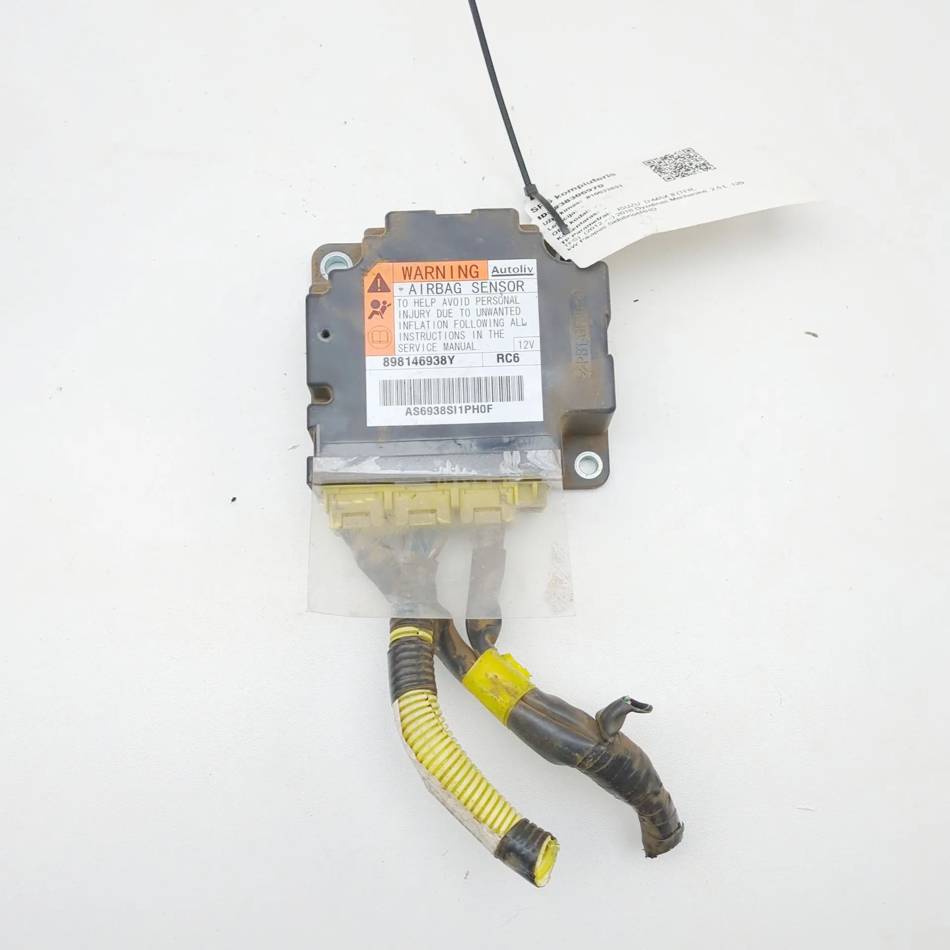 Isuzu D-Max SRS Control Unit SRS Control Unit — ISUZU D-MAX (II TFR, TFS) (2...