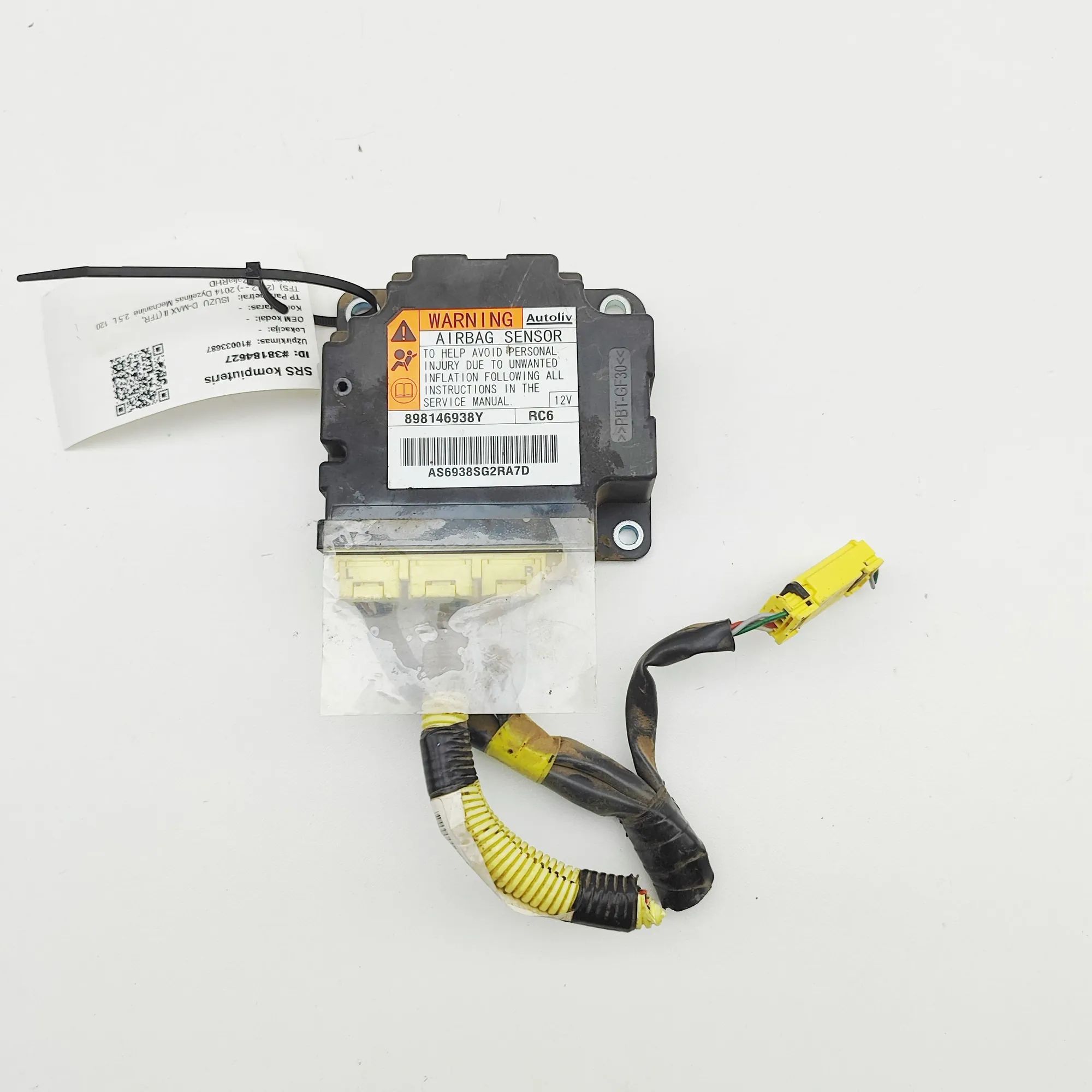 Isuzu D-Max SRS Control Unit SRS Control Unit — ISUZU D-MAX (II TFR, TFS) (2...