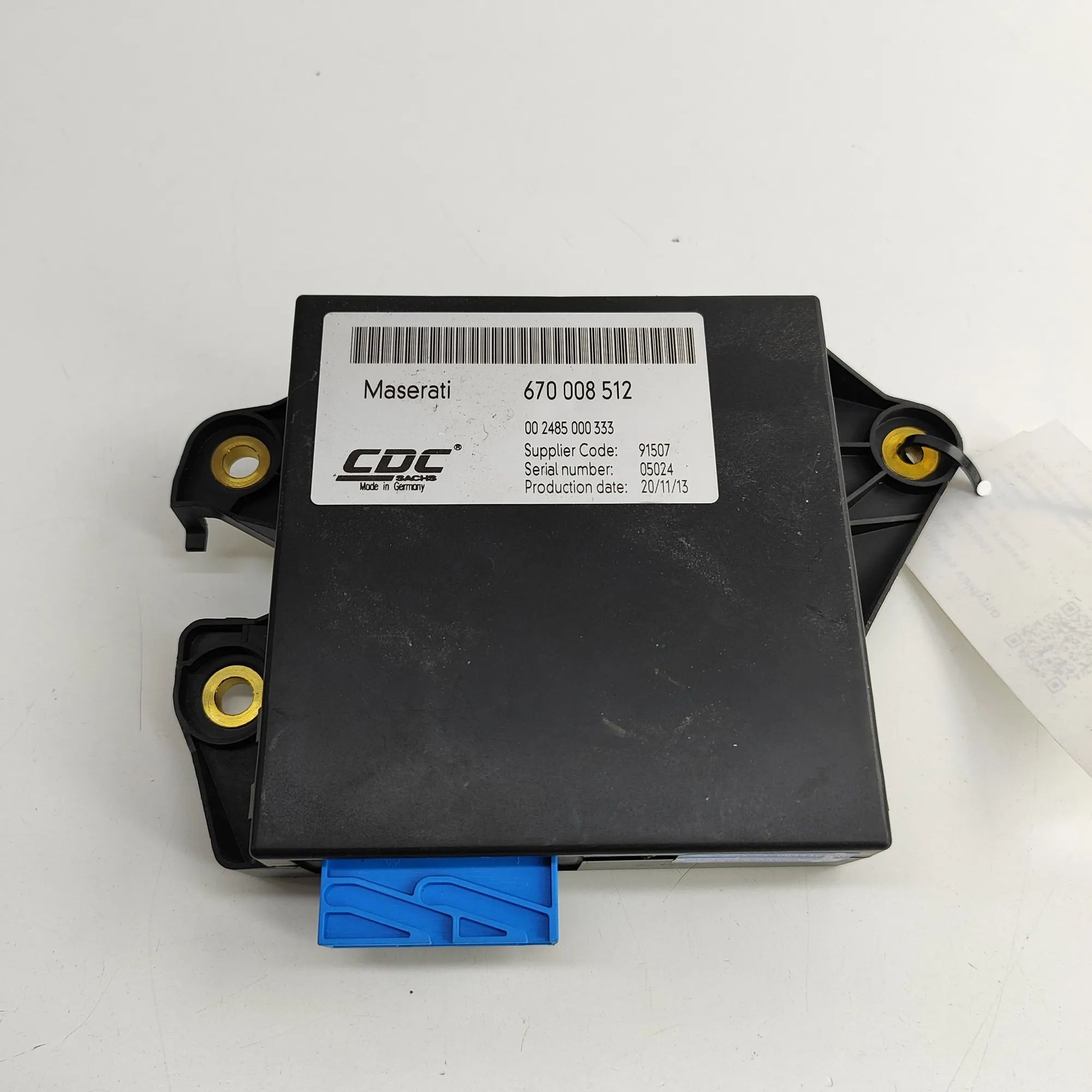 Maserati Quattroporte Suspension Control Unit Suspension control unit — MASERATI QUATTROPORTE...