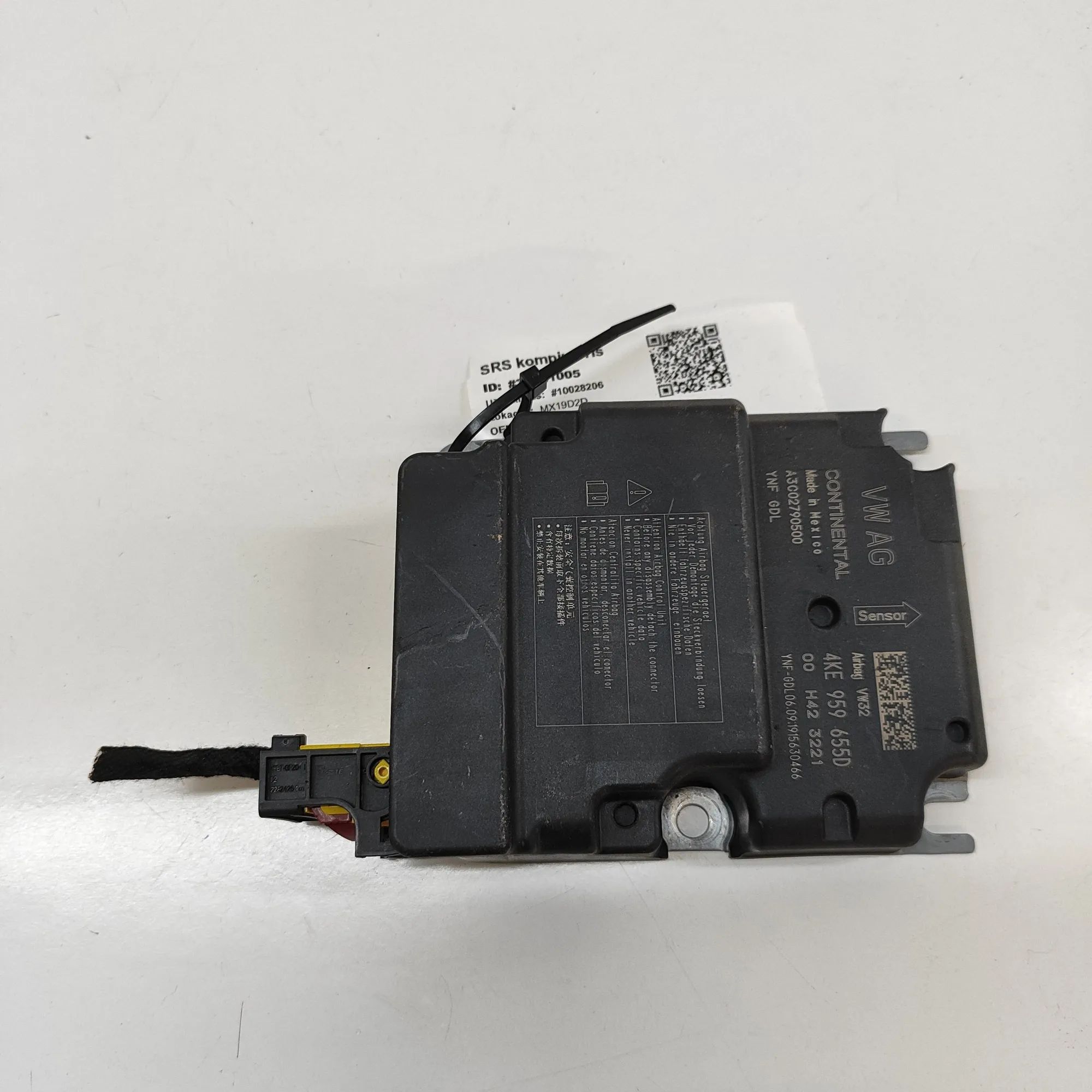 Audi e-tron SRS Control Unit SRS Control Unit — AUDI E-TRON (GEN) (2018-...)...