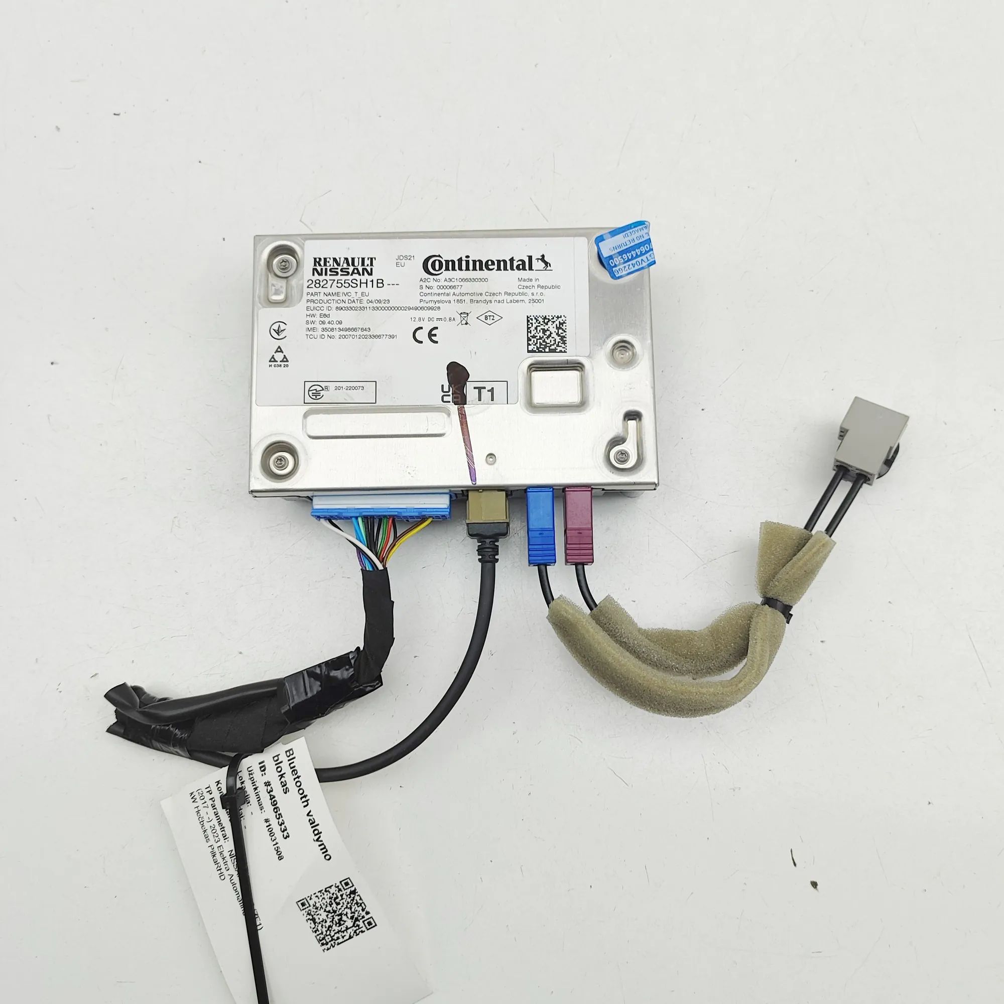Nissan Leaf Bluetooth Control Unit Bluetooth control unit — NISSAN LEAF (ZE1) (201...