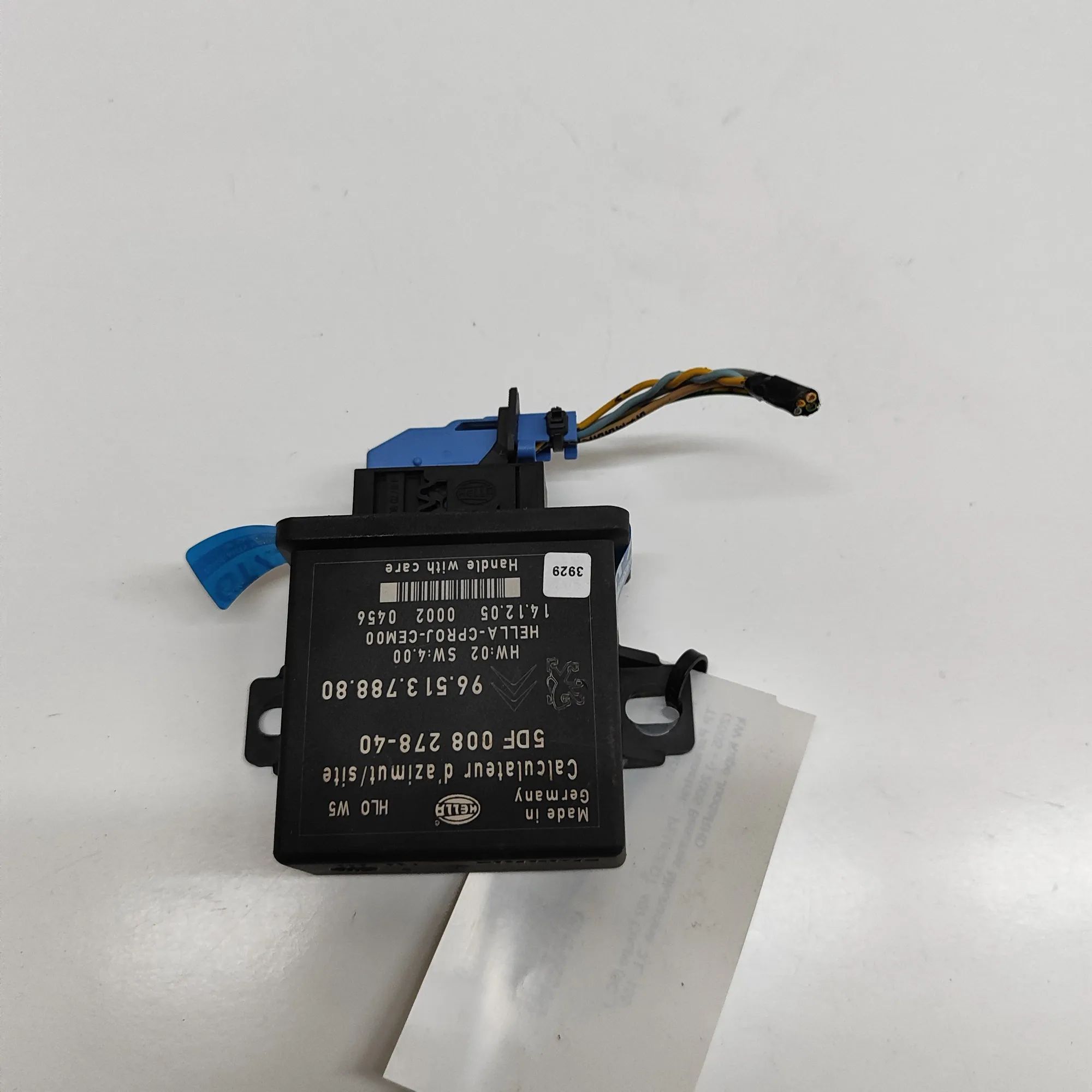 Peugeot 407 Ajovalojen ohjausyksikkö Headlight control unit — PEUGEOT 407 Coupe 6C_ ...