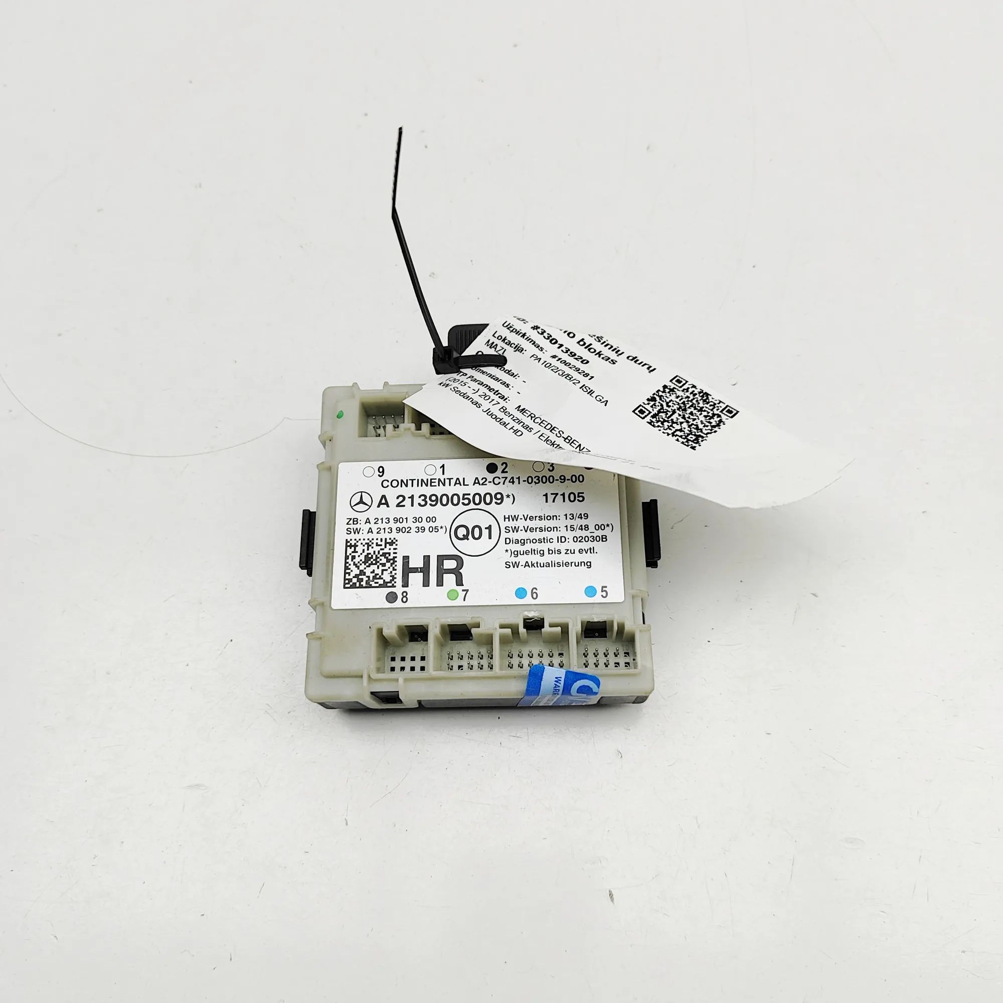 Mercedes-Benz A (W176) Door control unit — rear right Door control unit — rear right — MERCEDES BENZ ...