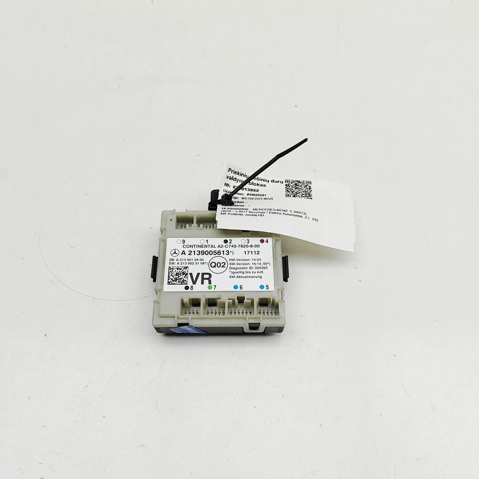 Mercedes-Benz A (W176) Door control unit — front right Door control unit — front right — MERCEDES BENZ...