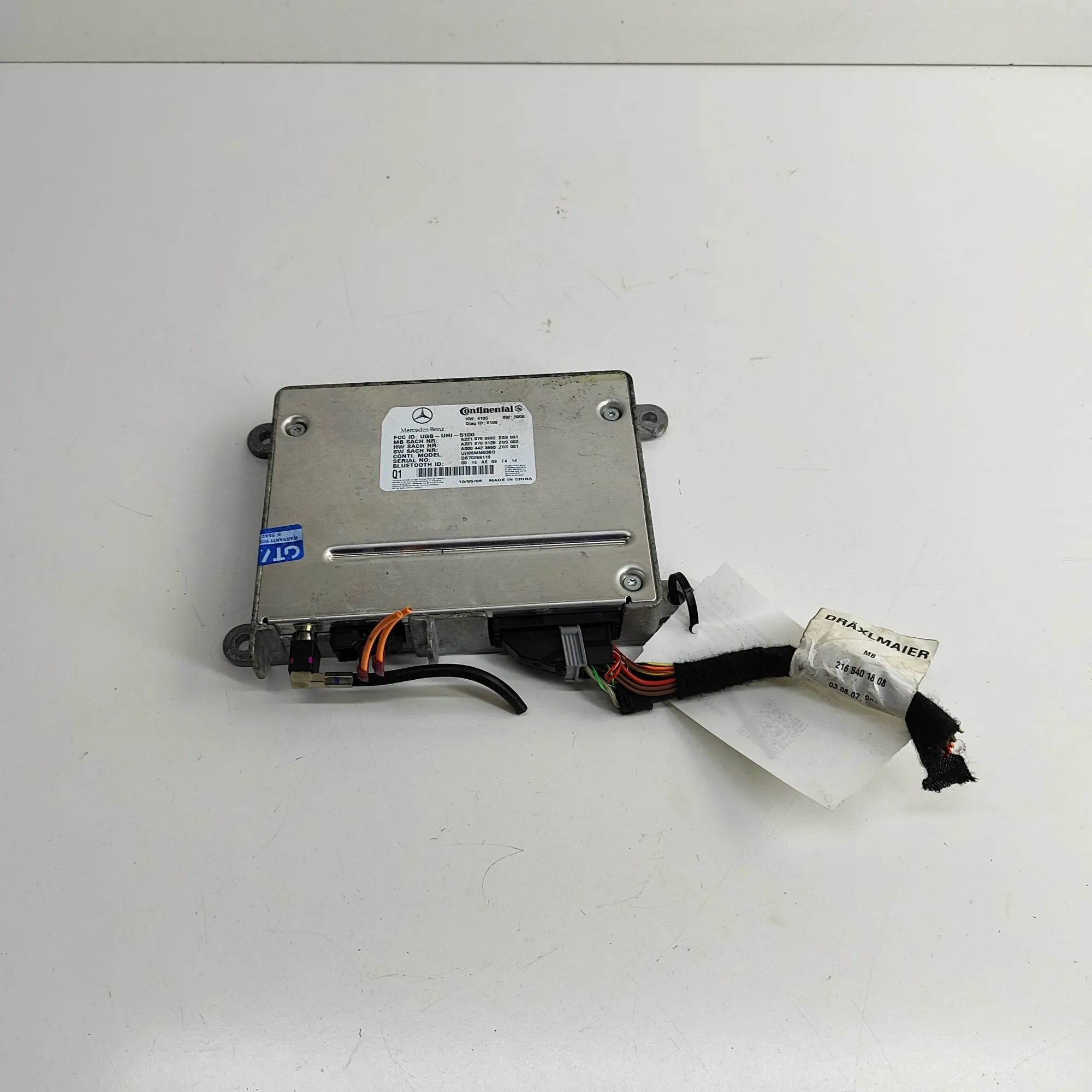 Mercedes-Benz A (W169) Bluetooth Control Unit Bluetooth control unit — MERCEDES BENZ CL-CLASS...