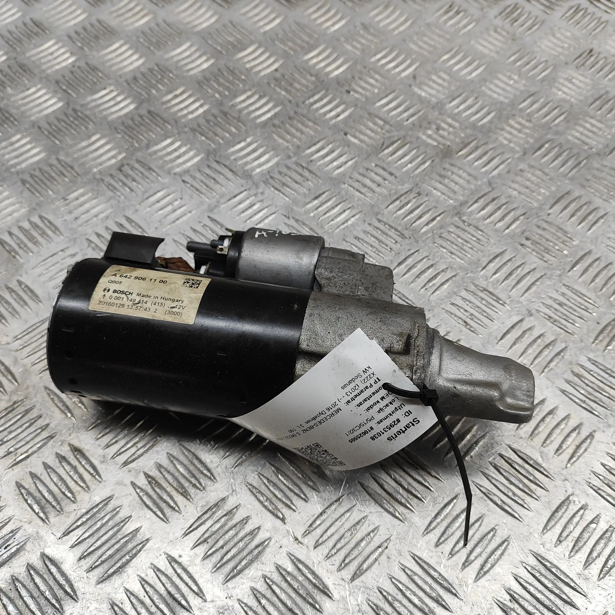 Mercedes-Benz A (W176) Starter Motor Starter motor — MERCEDES BENZ S-CLASS (W222) (2...