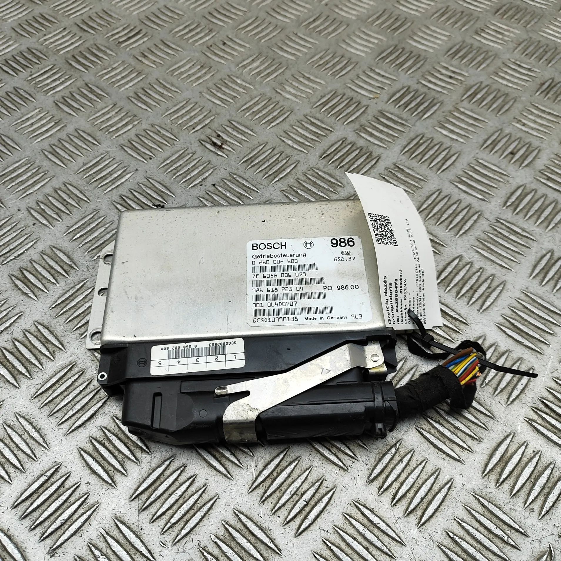 Porsche Boxster (986) Gearbox Control Unit Gearbox control unit — PORSCHE BOXSTER (986) (1...